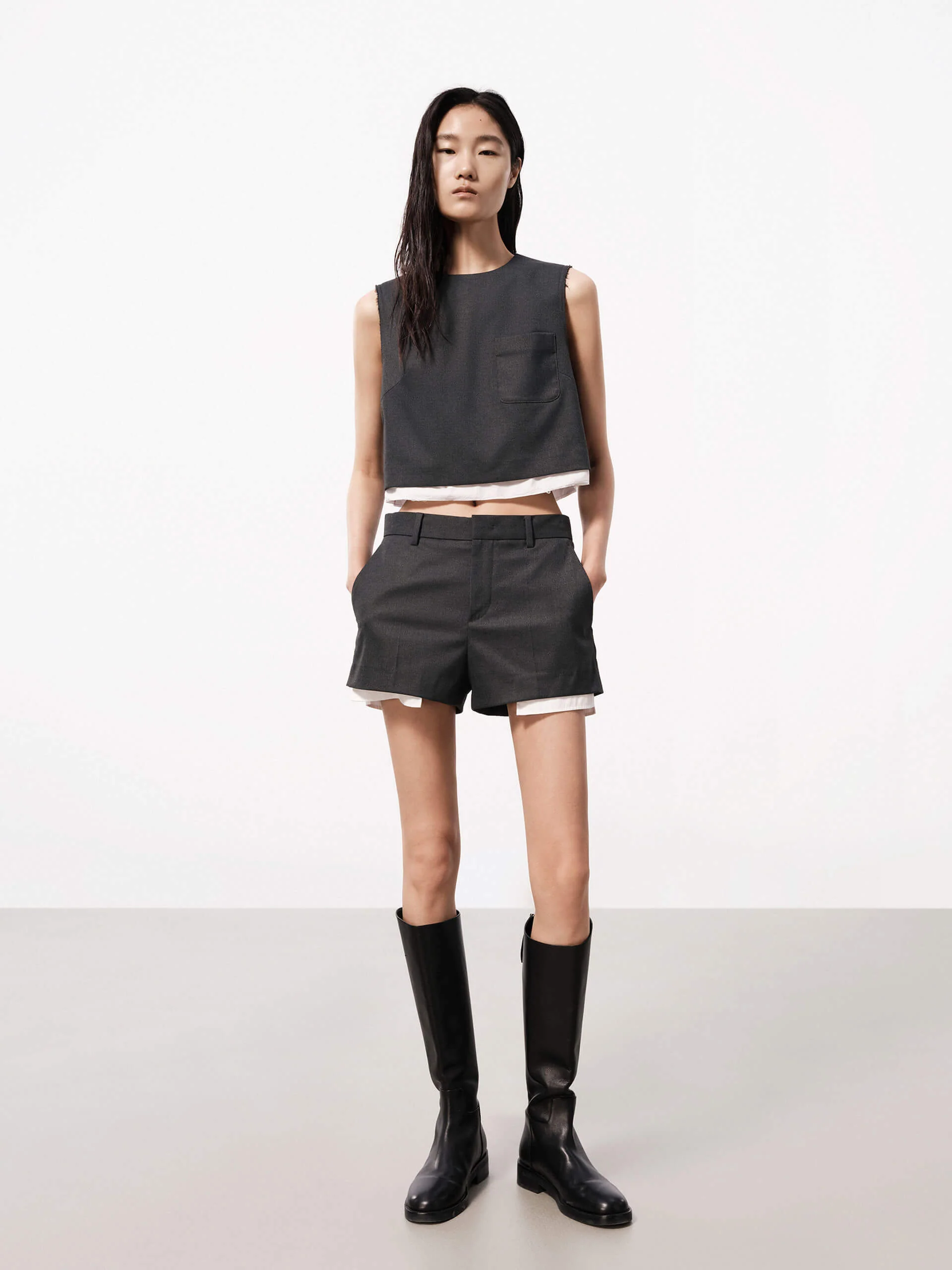 Layer Detail Sleeveless Top - Image 2