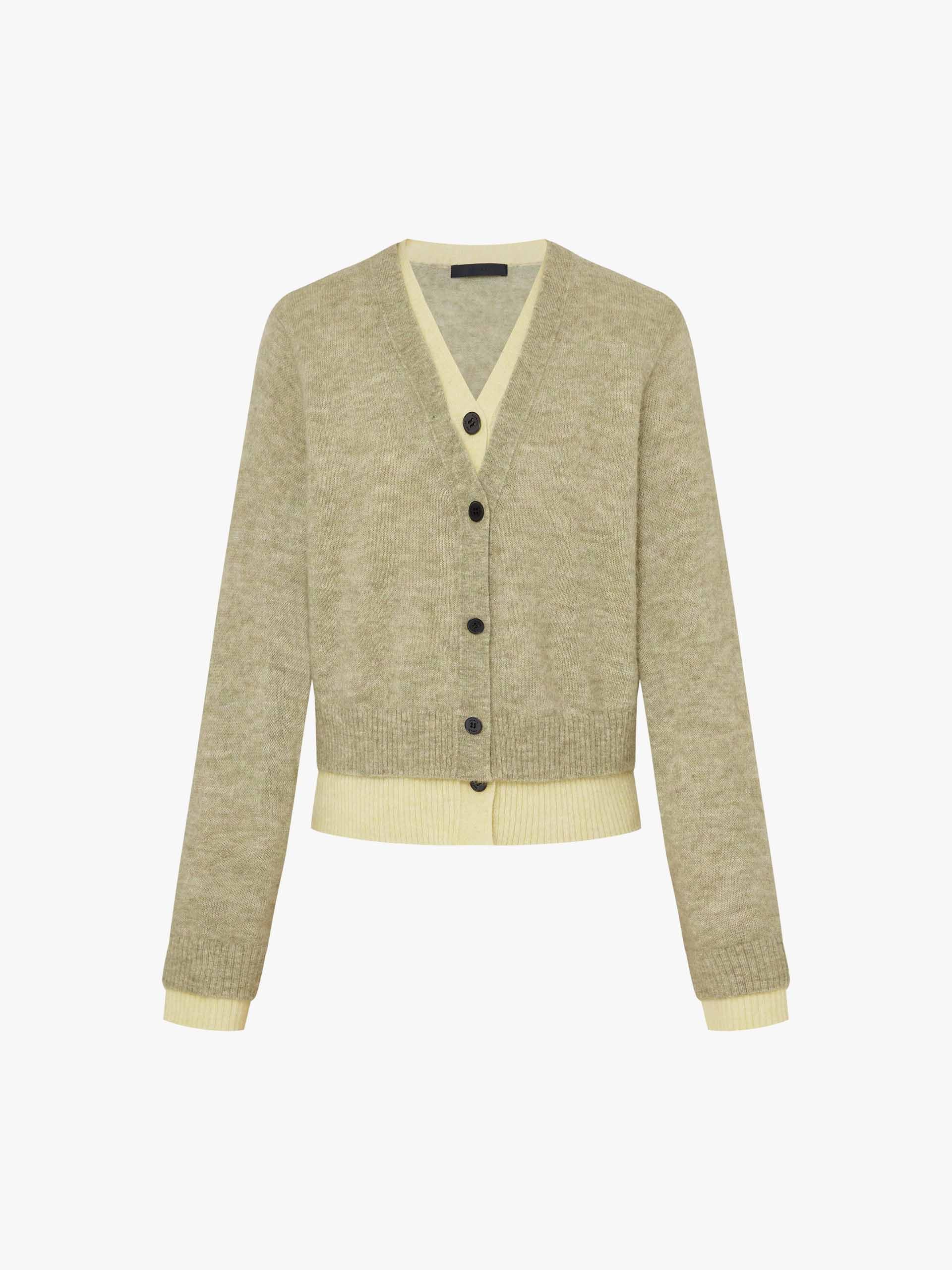 Layered Detail Cropped Cardigan - Image 13