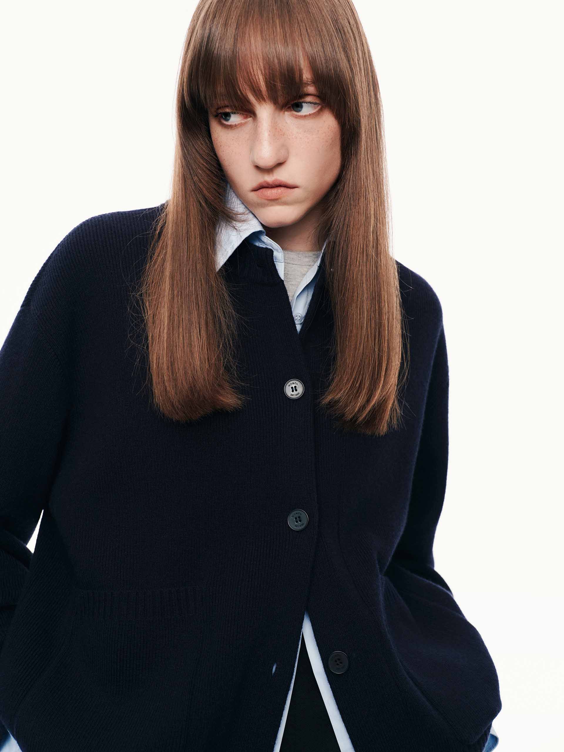 Layered Trim Knit Cardigan - Image 7