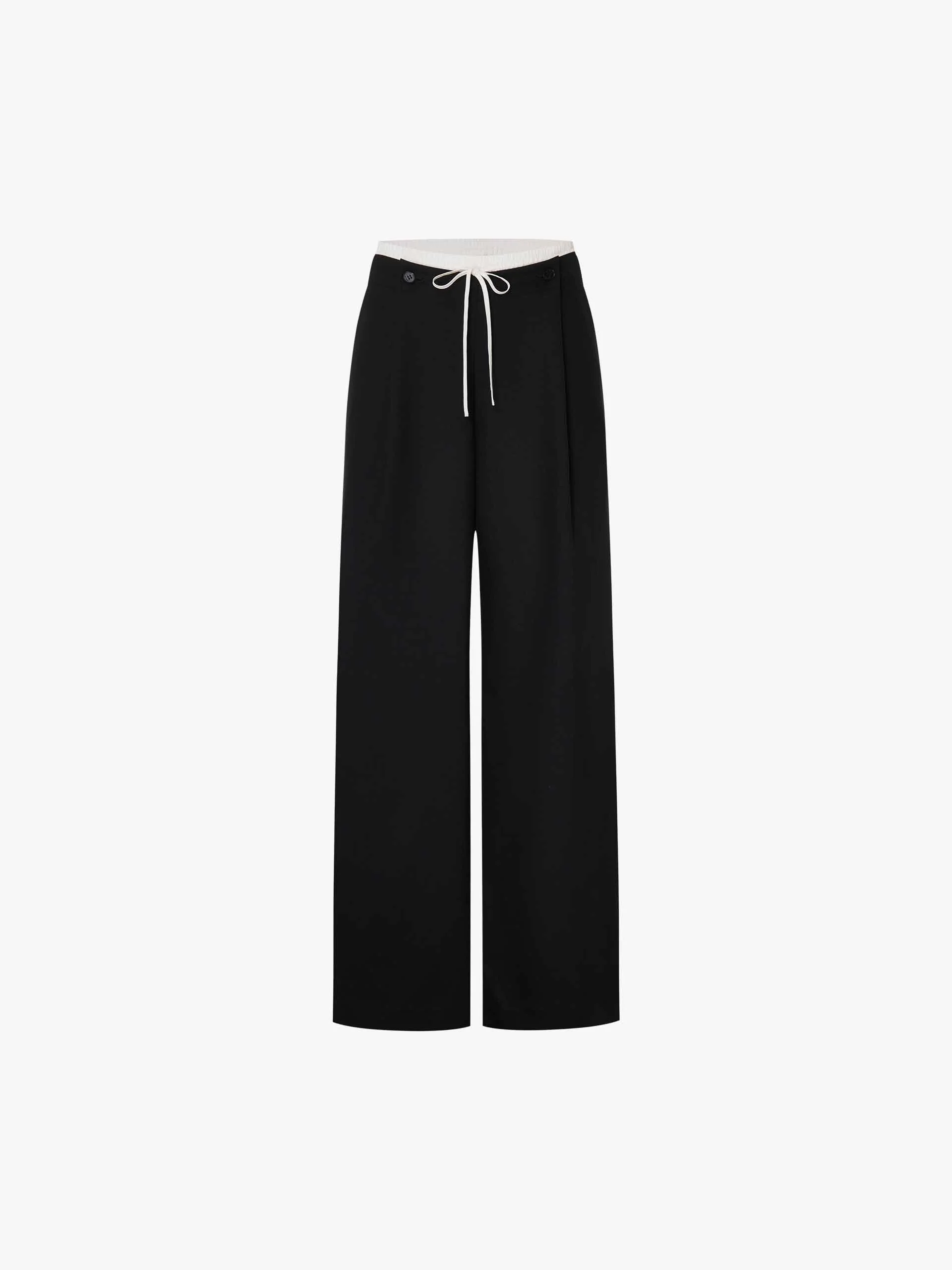 Layered Waistband Trousers - Image 5