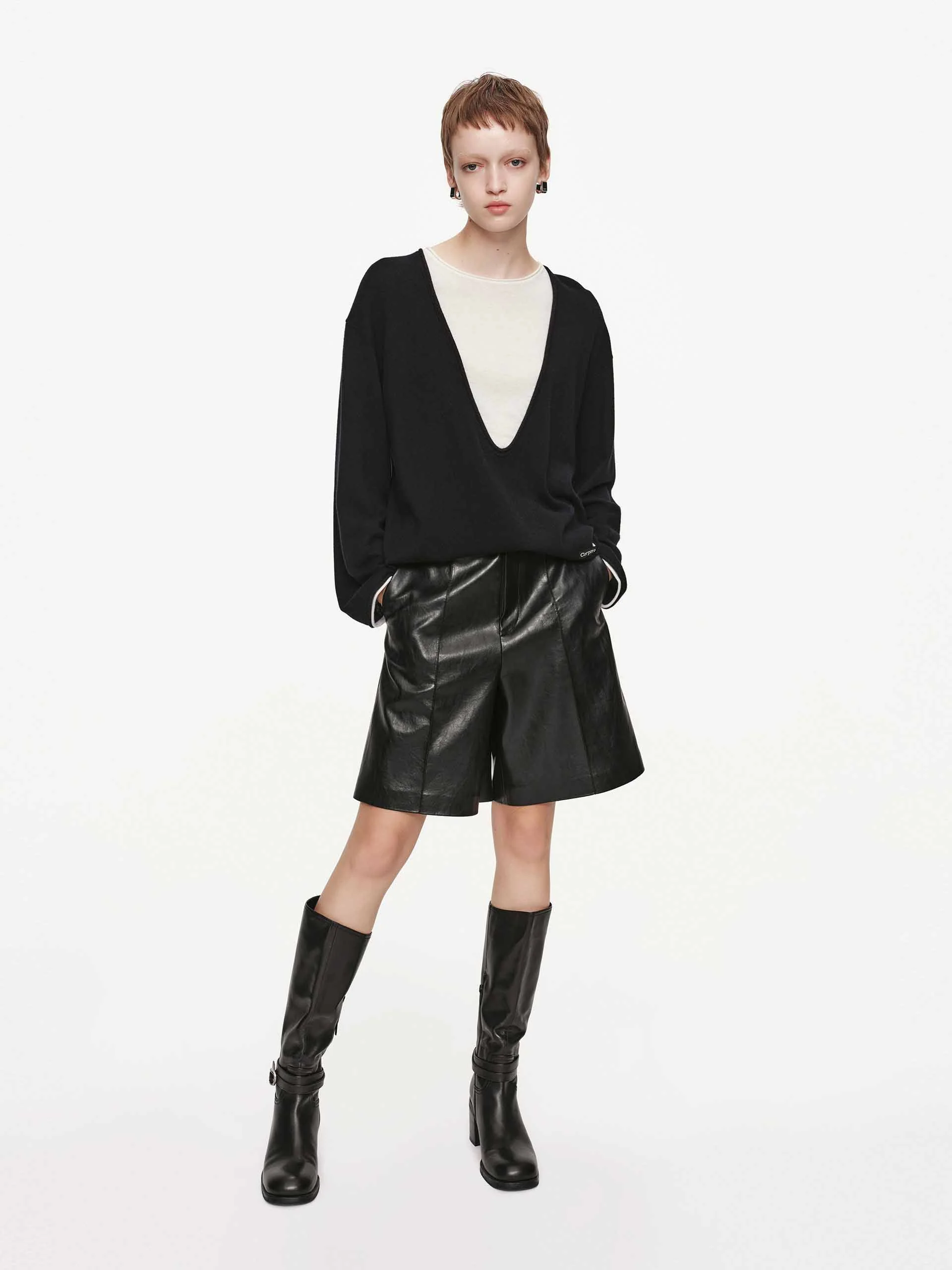 Layered Wool Blend Sweater - Image 2