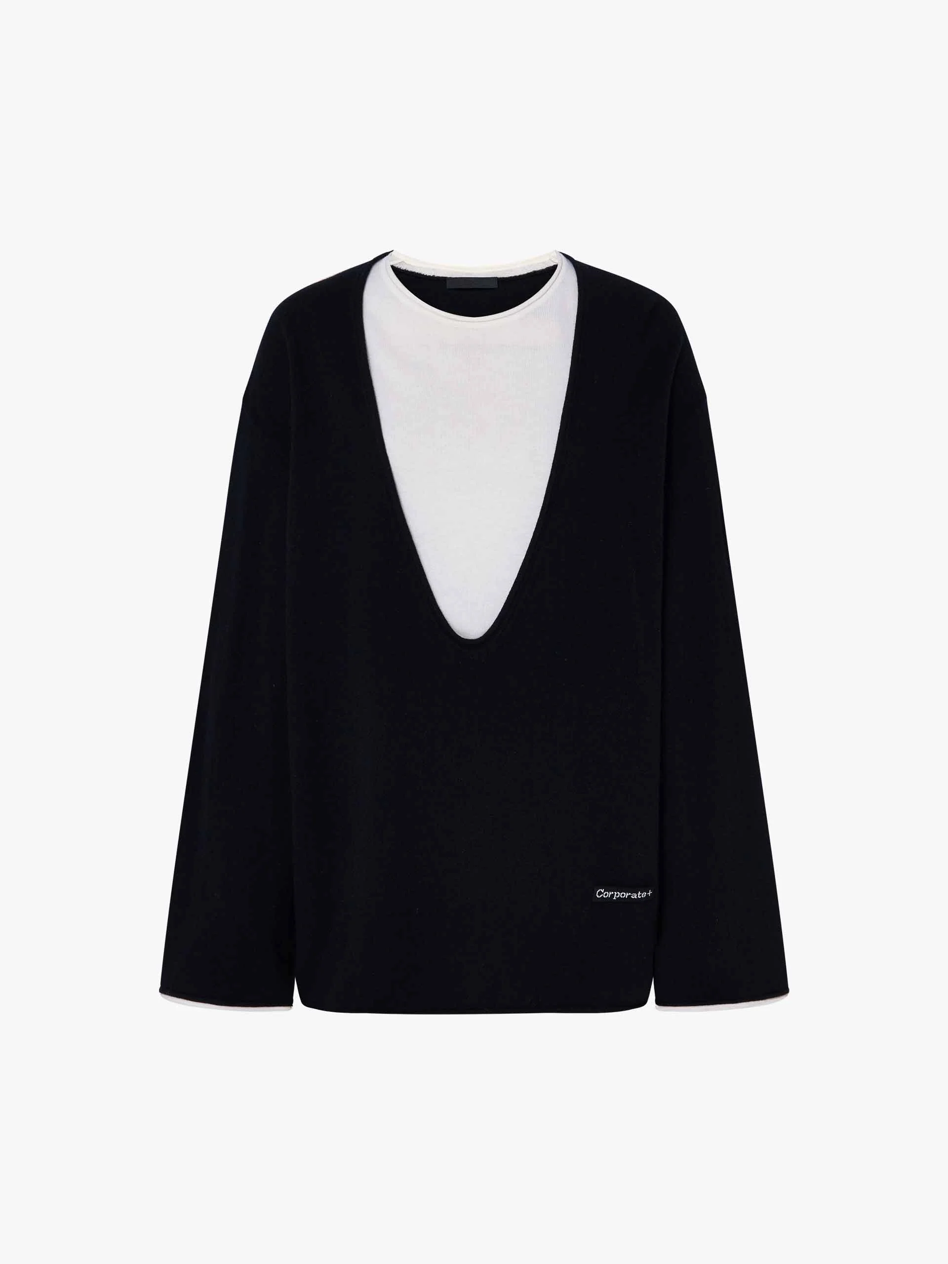 Layered Wool Blend Sweater - Image 5