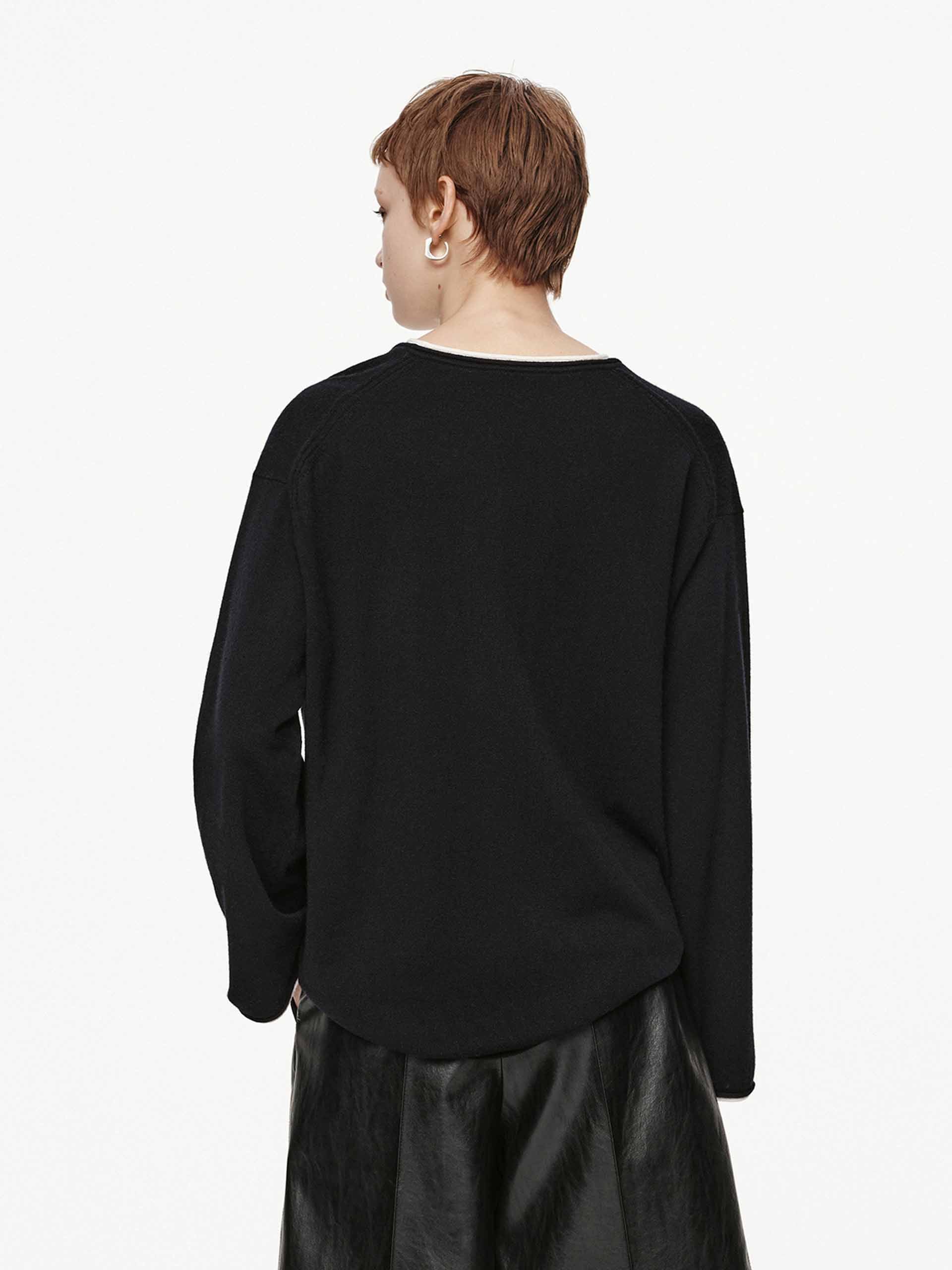 Layered Wool Blend Sweater - Image 6