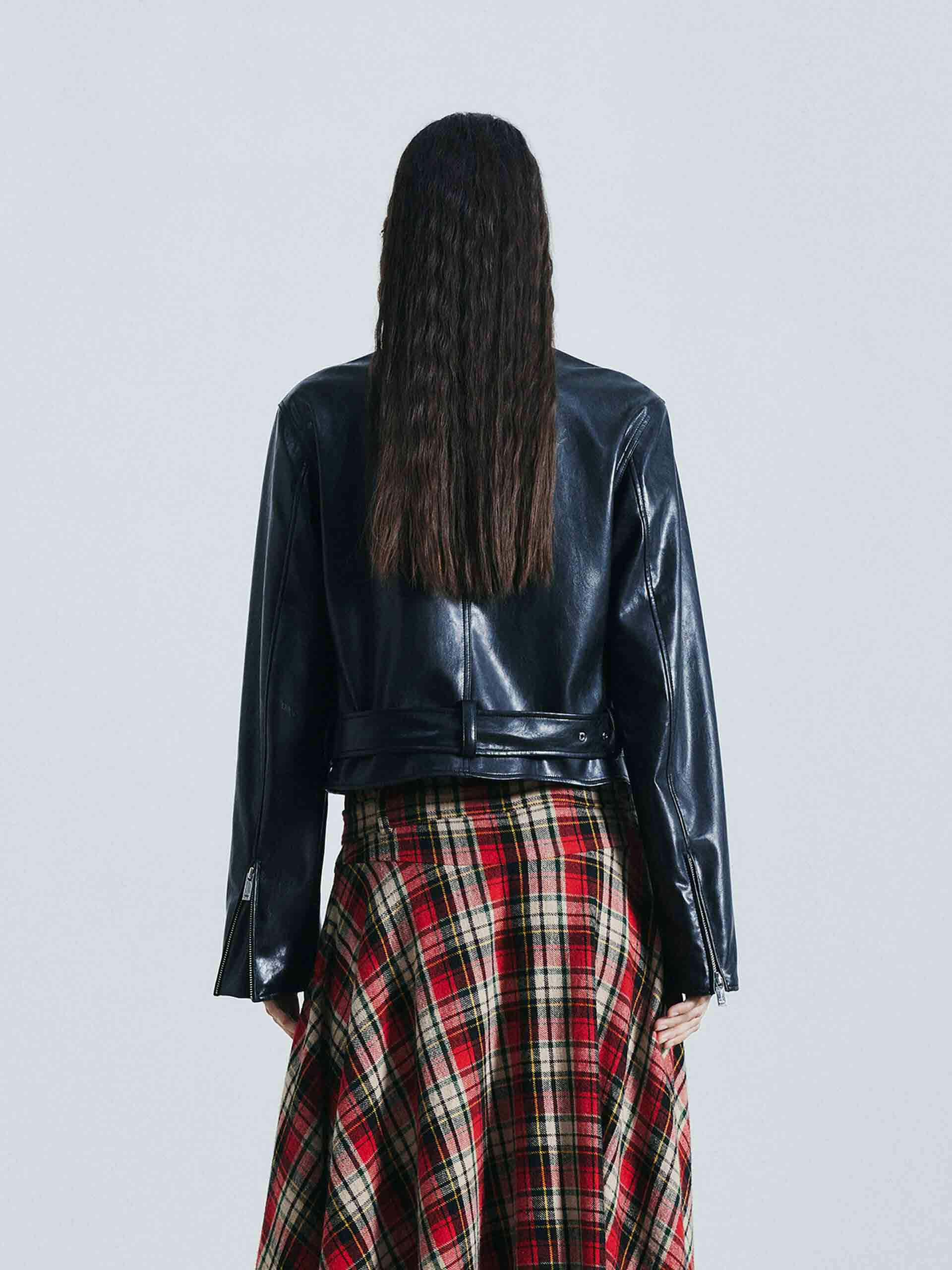Faux Leather Moto Jacket - Image 3