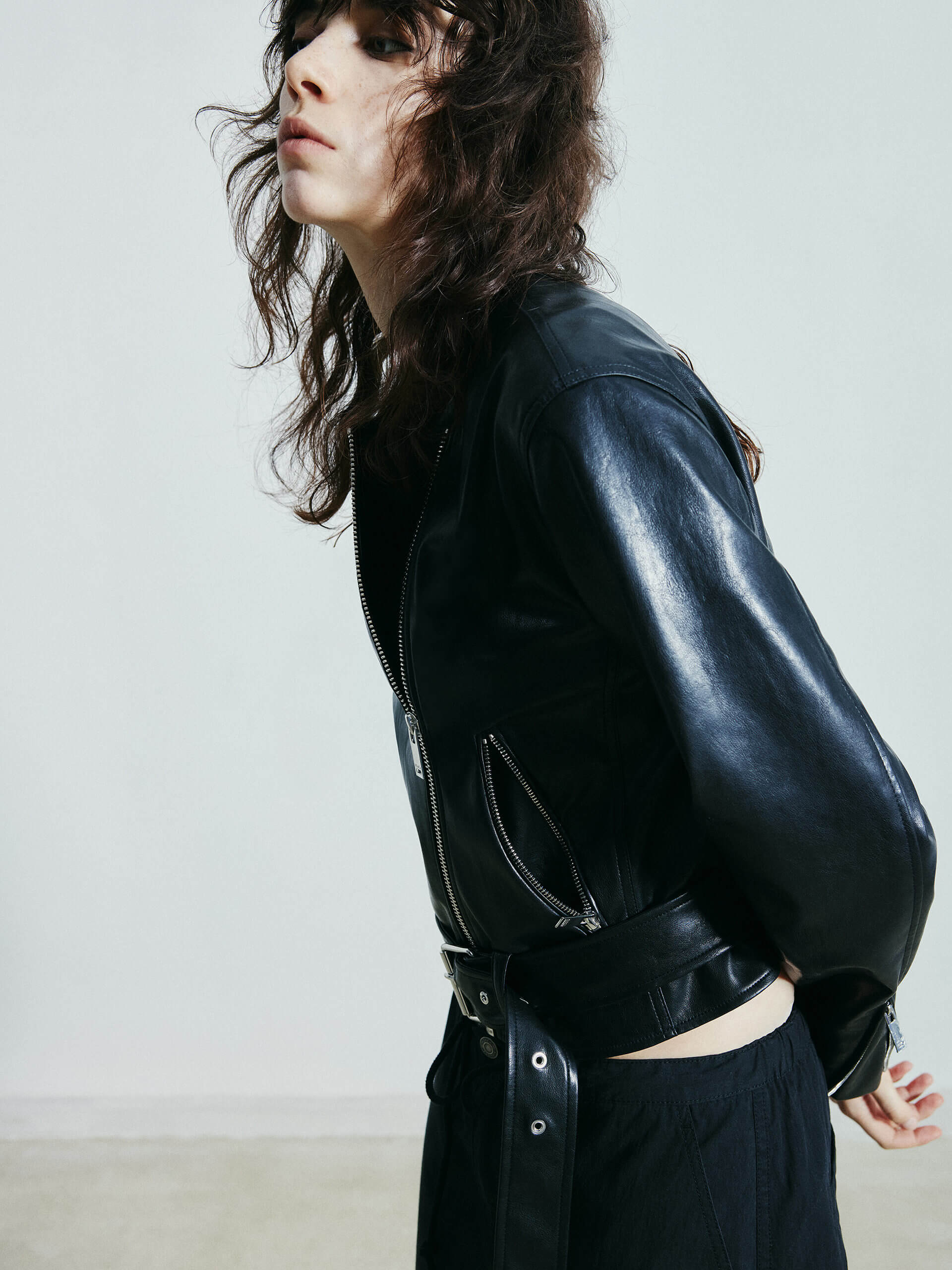Faux Leather Moto Jacket - Image 8