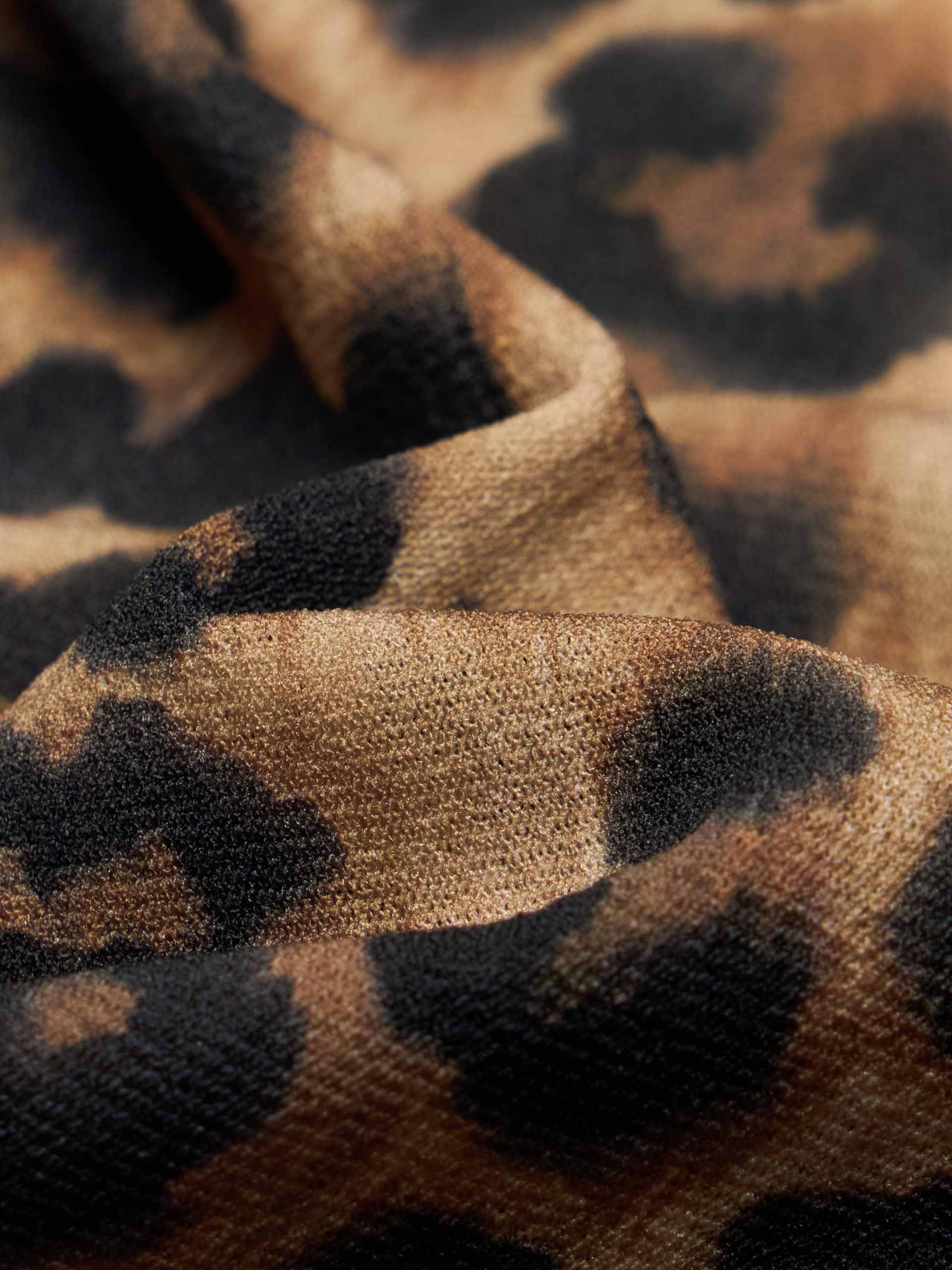 Leopard Print Fitted Blouse - Image 4