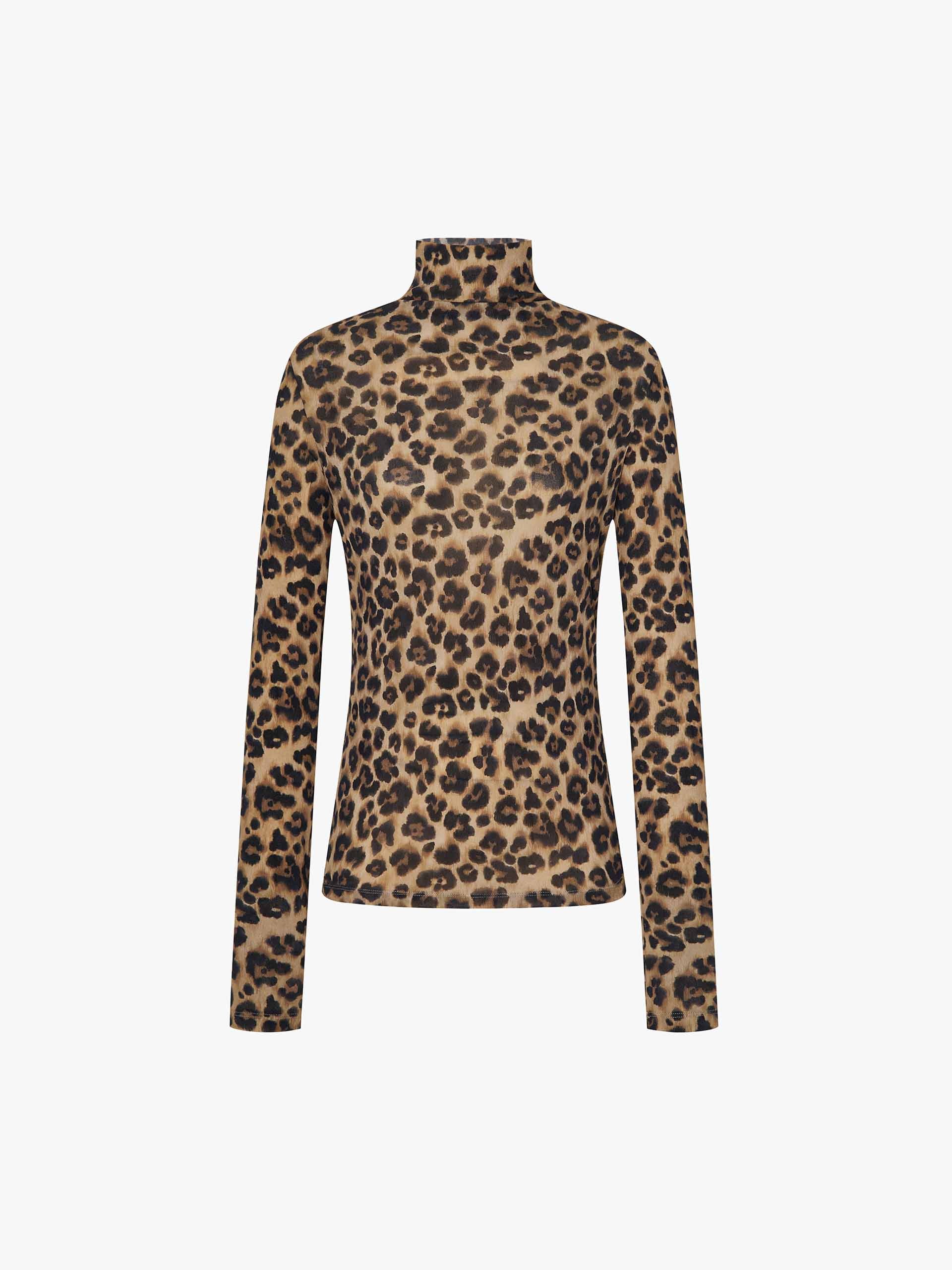 Leopard Print Fitted Blouse - Image 5