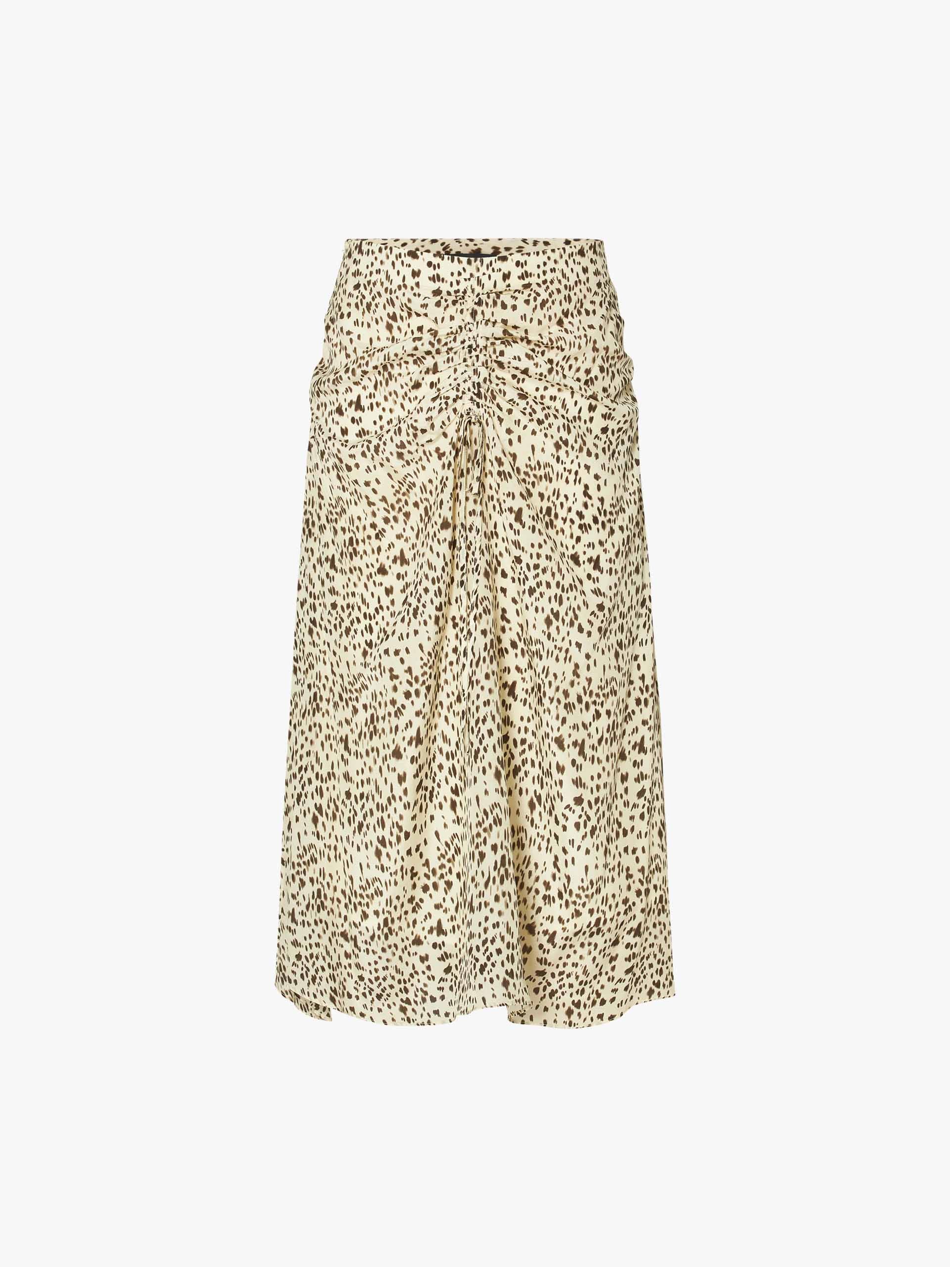 Leopard Print Silk Skirt - Image 5