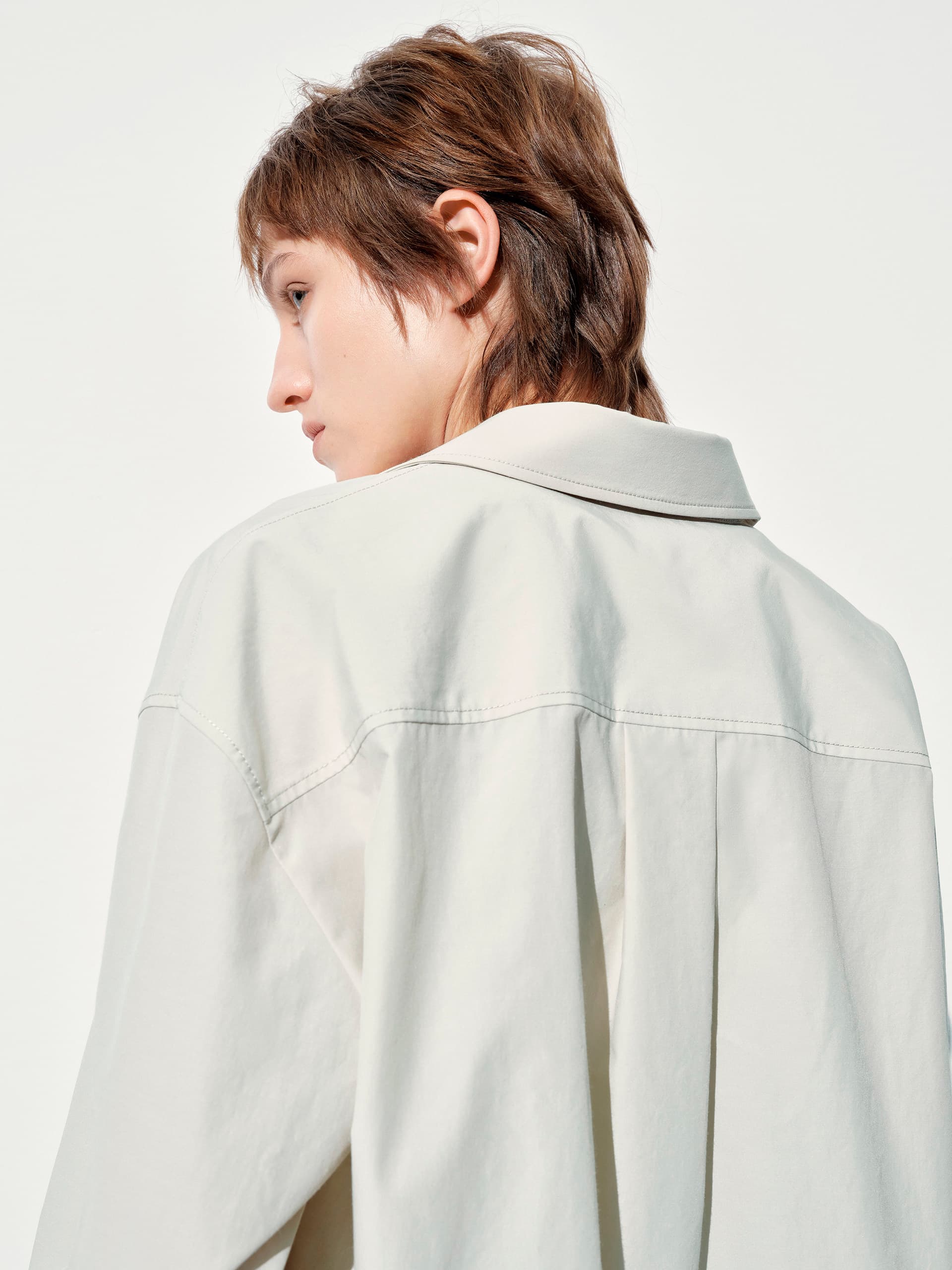 Letter Embroidered Shirt - Image 11