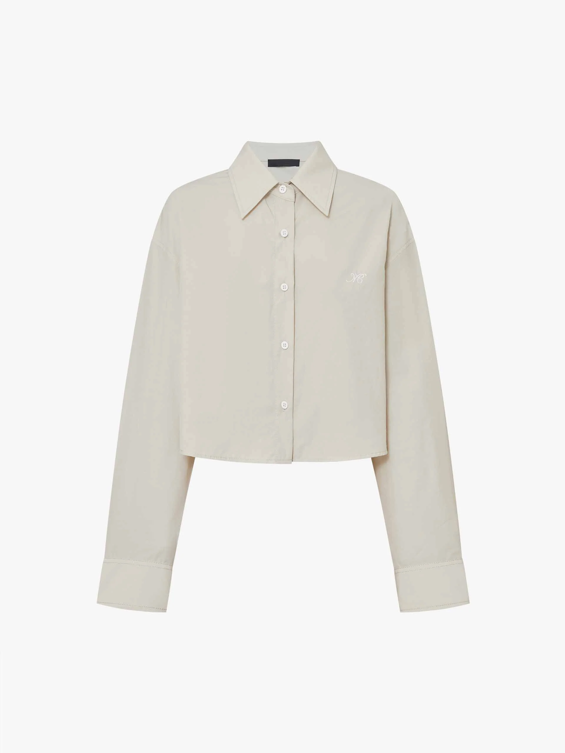 Letter Embroidered Shirt - Image 13