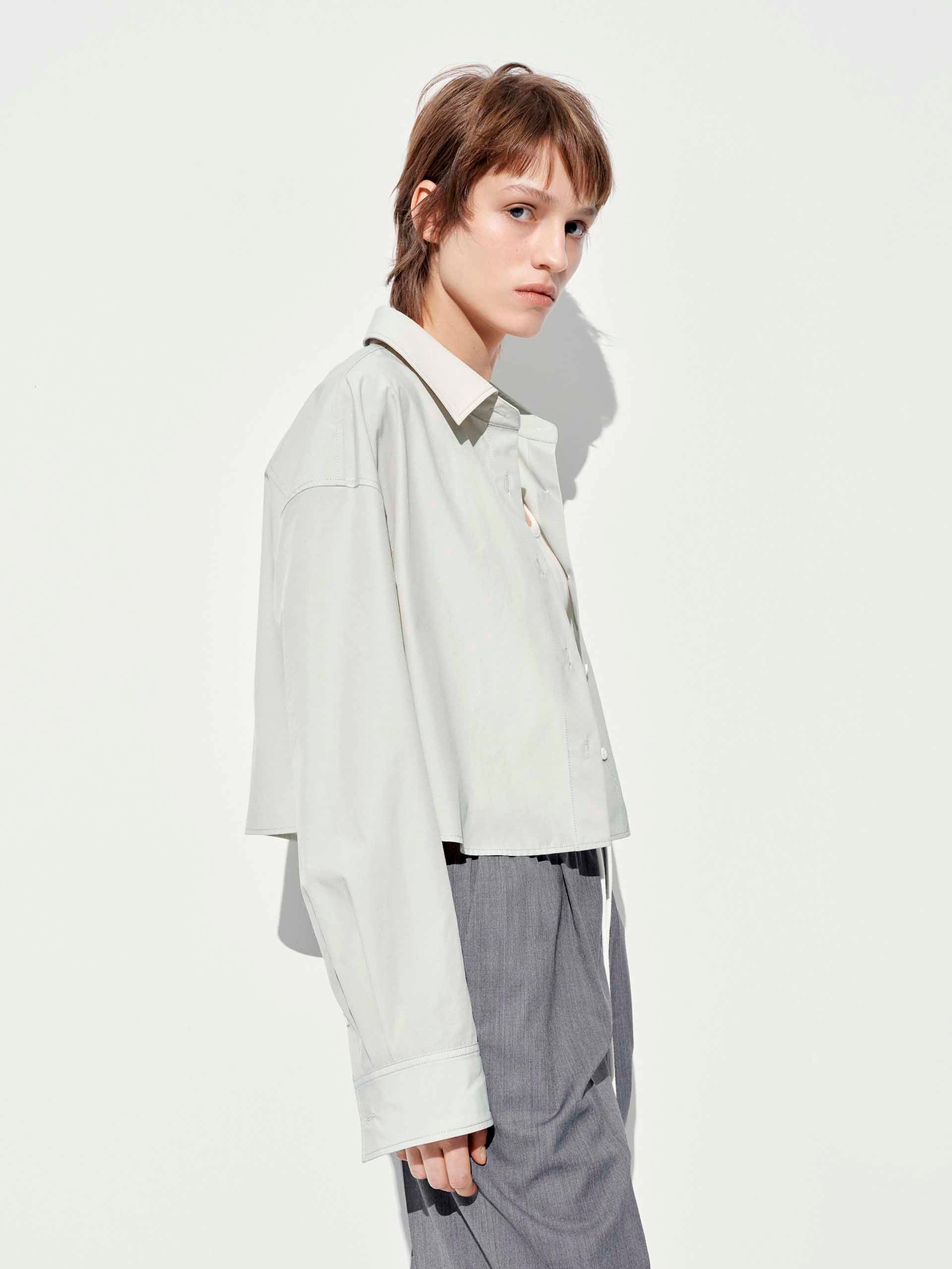 Letter Embroidered Shirt - Image 14