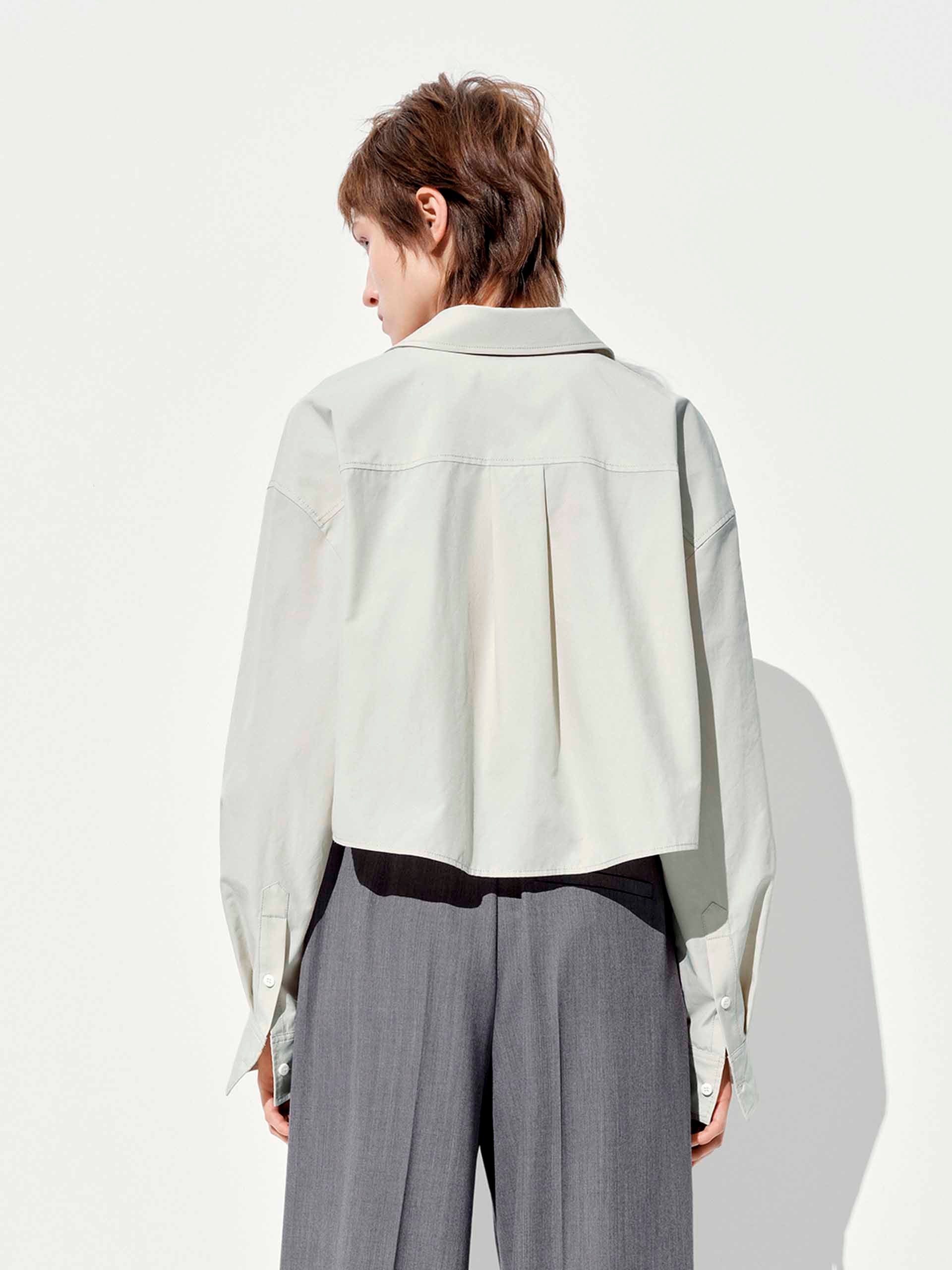 Letter Embroidered Shirt - Image 15