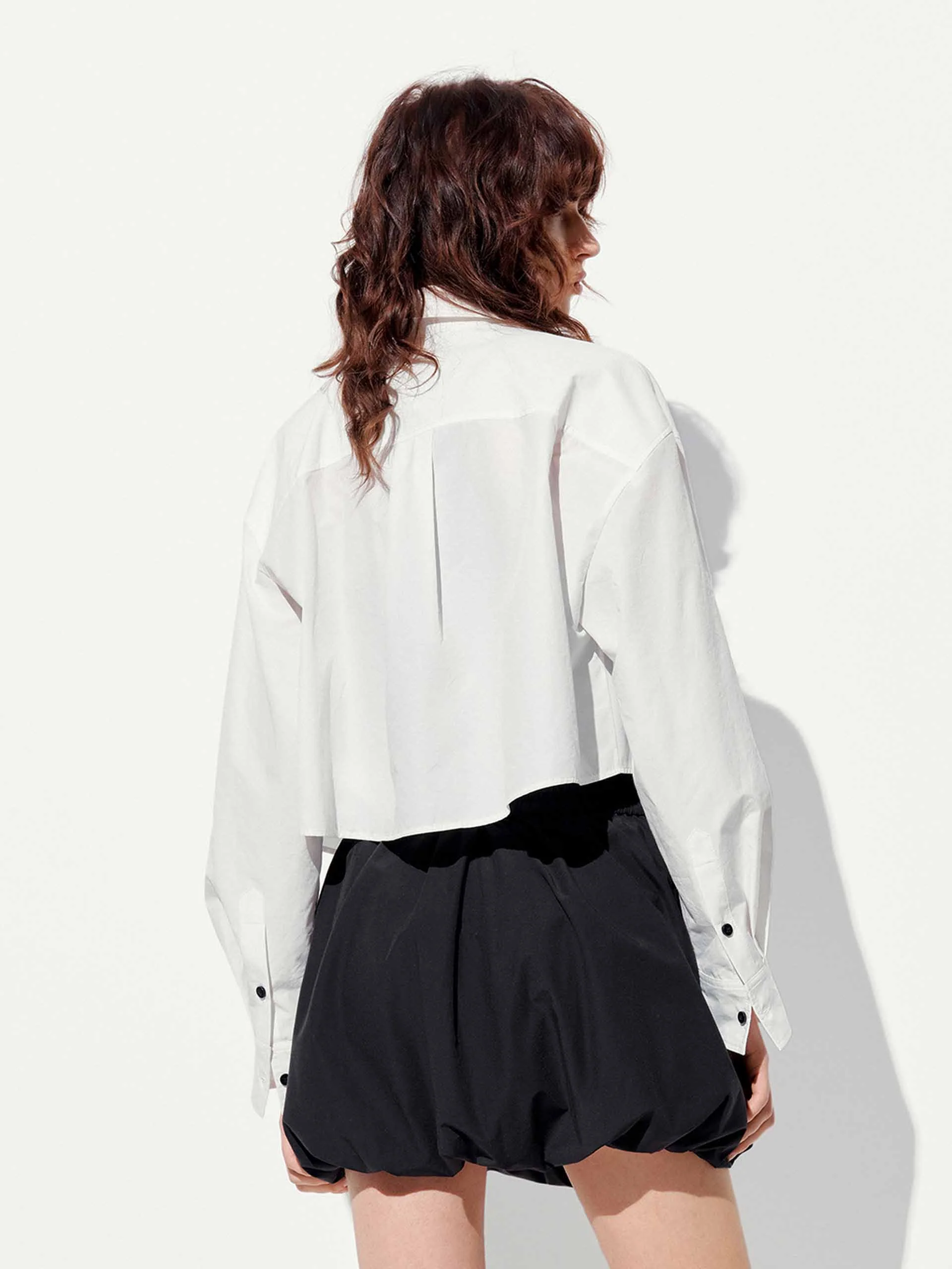 Letter Embroidered Shirt - Image 3