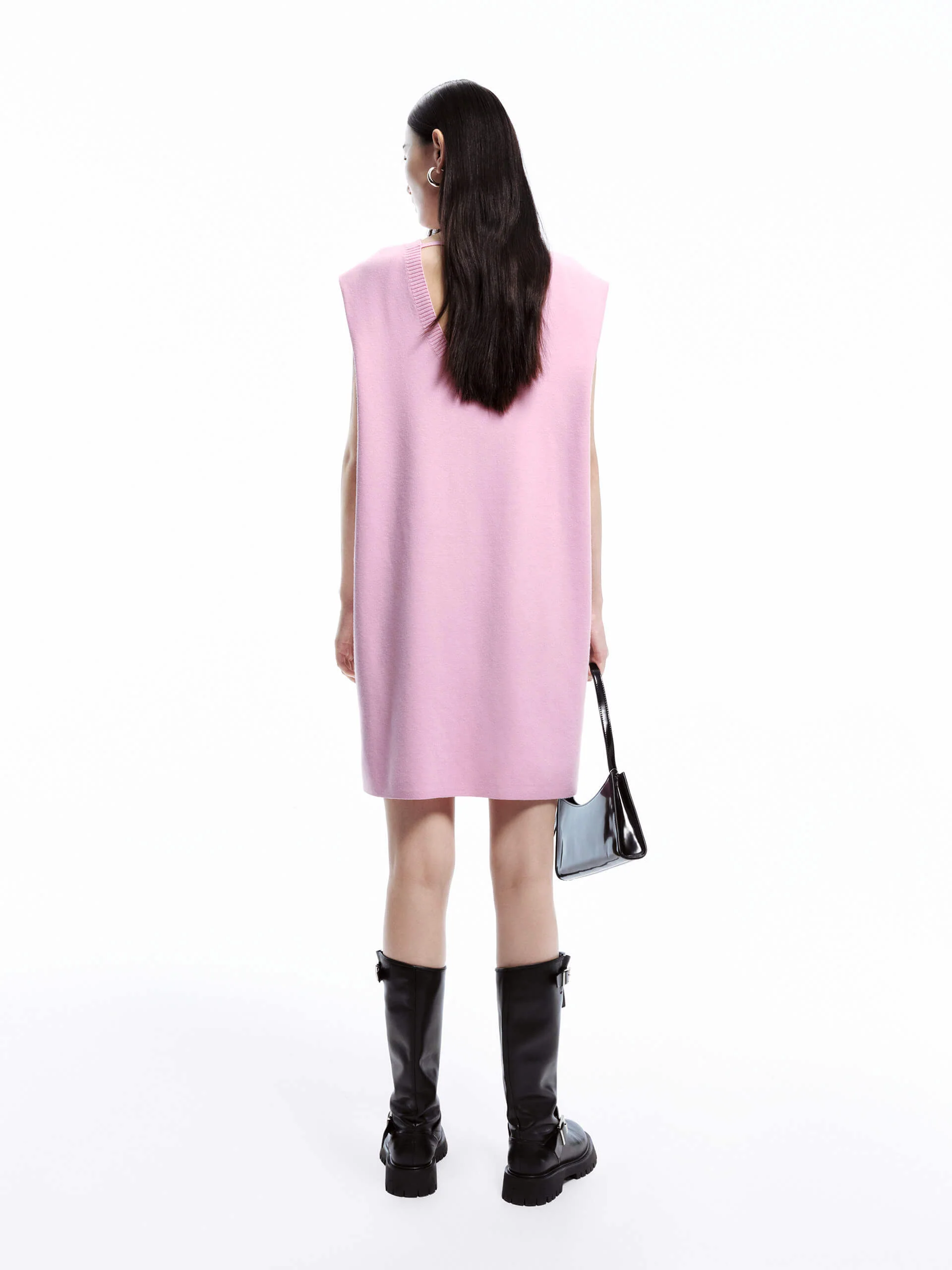 Letter Print Sleeveless Dress - Image 7