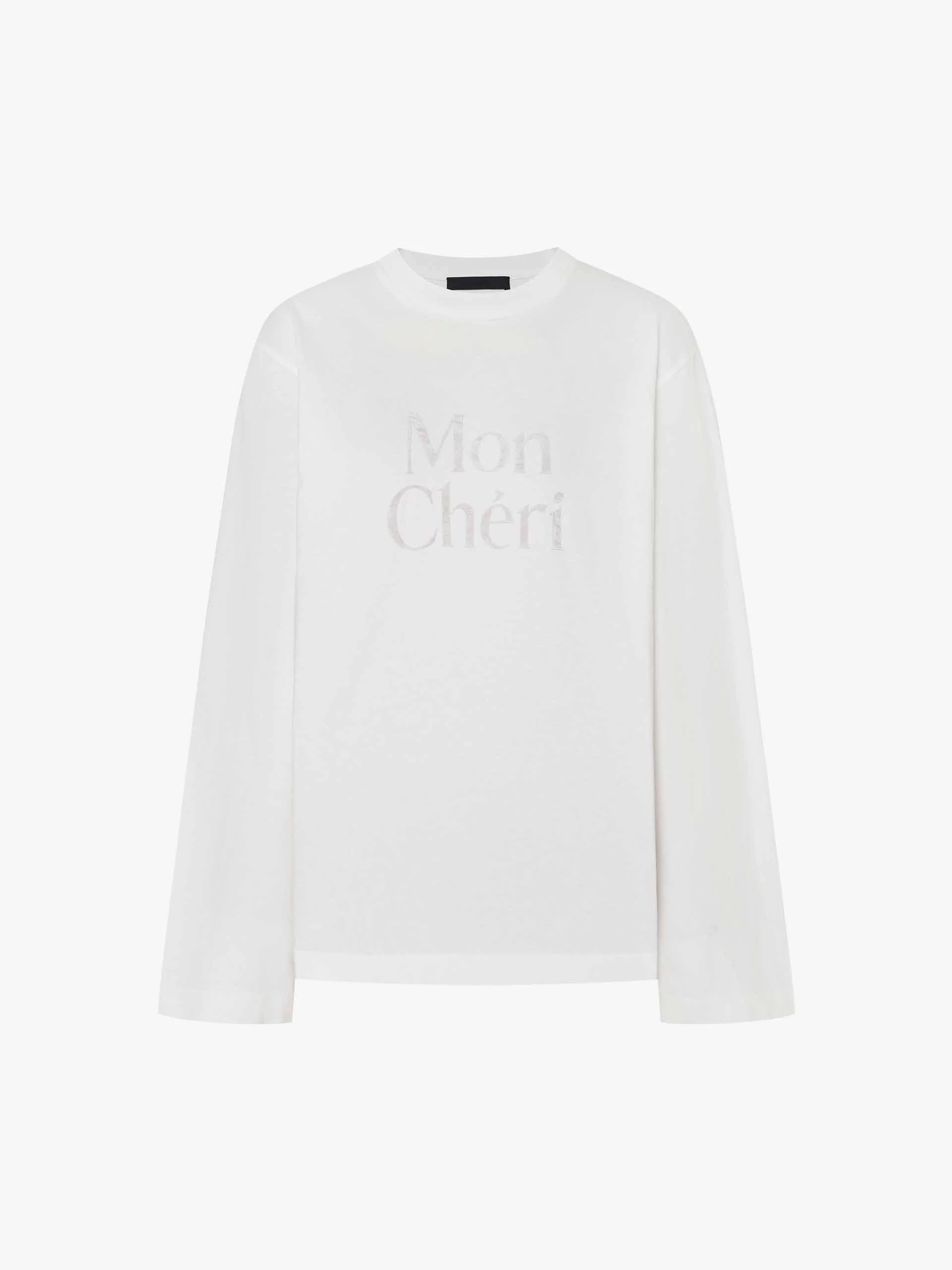 Letter Printed Cotton T-shirt - Image 5