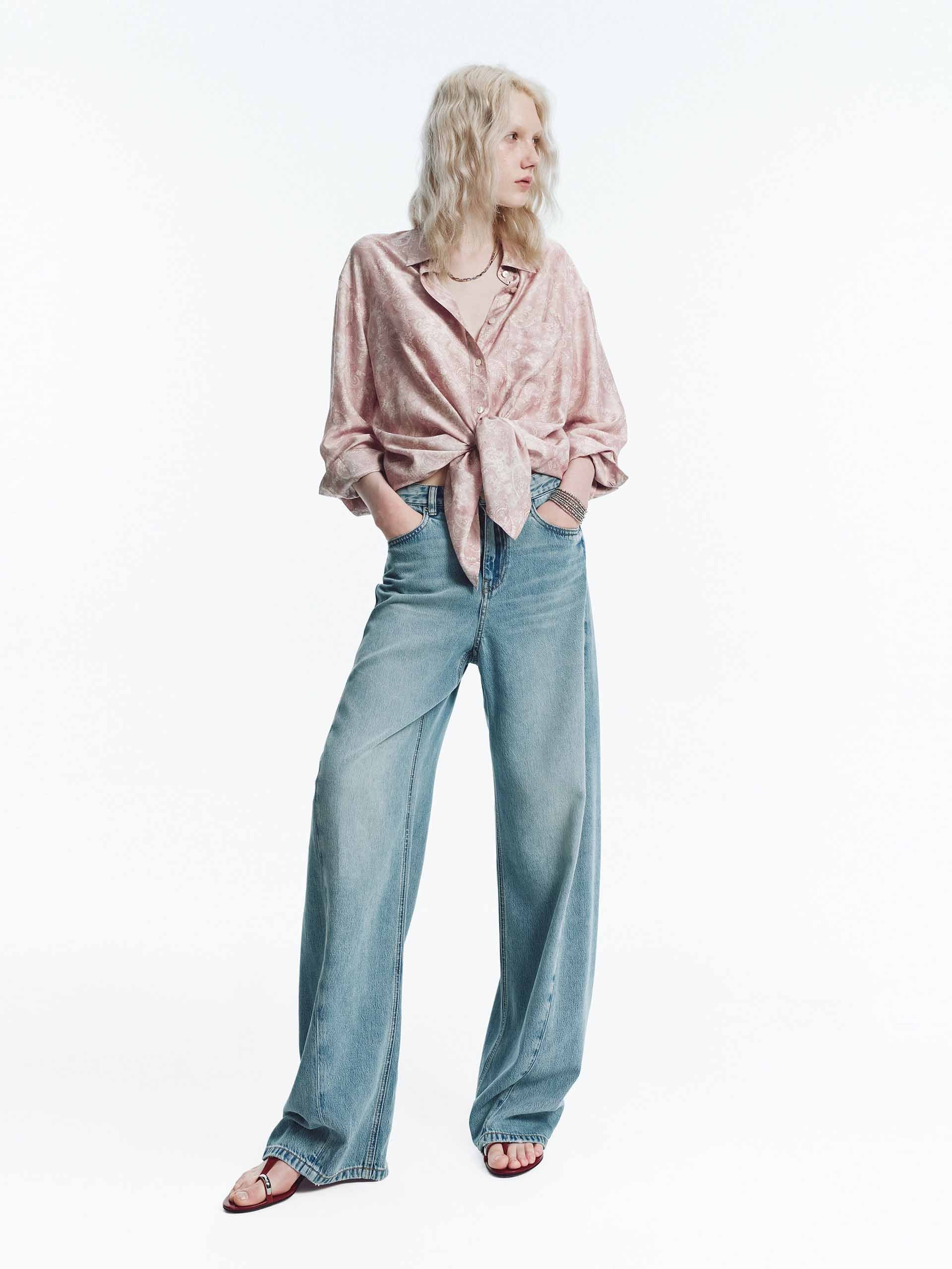 Lightweight Barrel Leg Jeans - Image 2