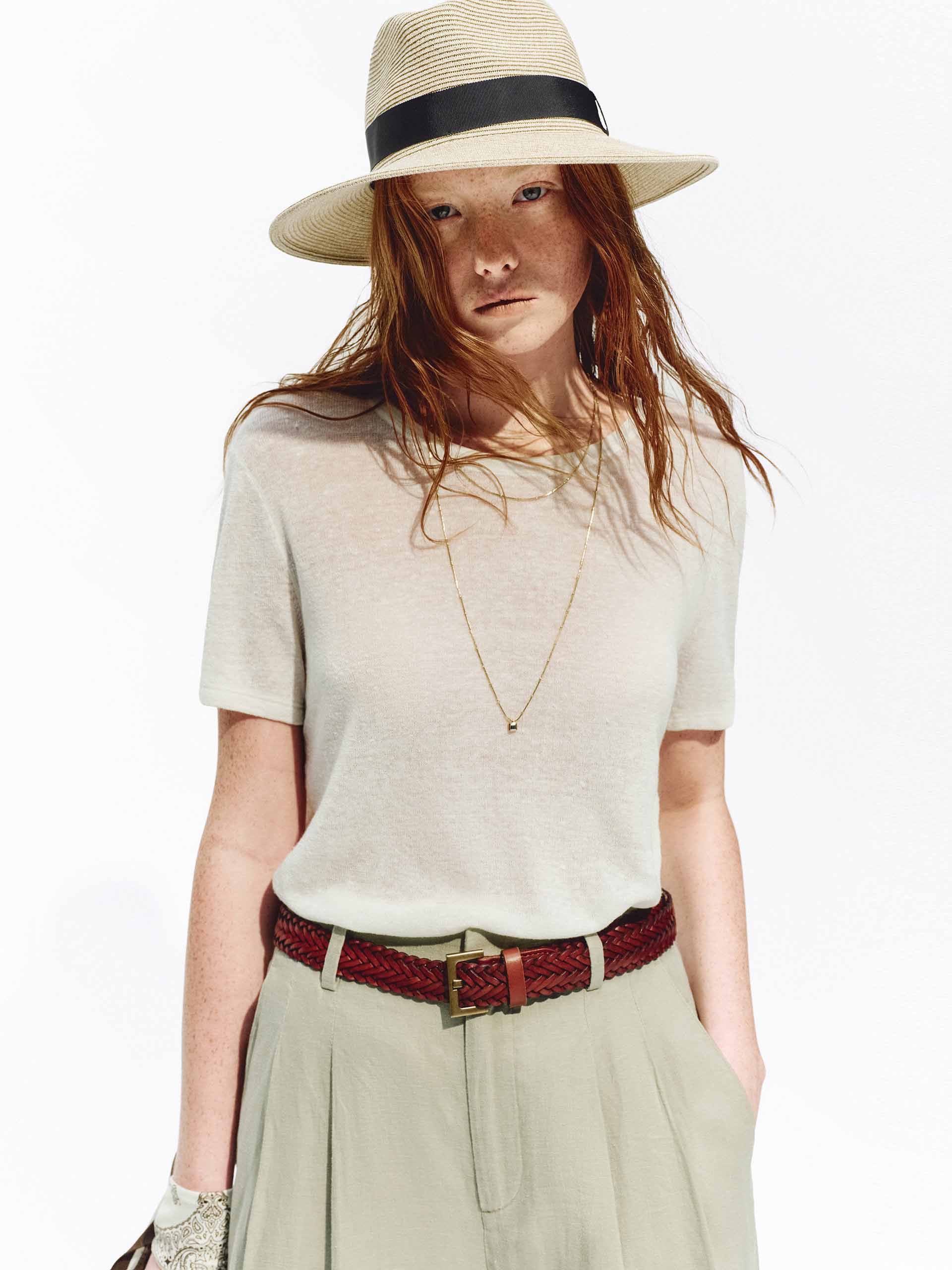 Lightweight Linen Knit Top