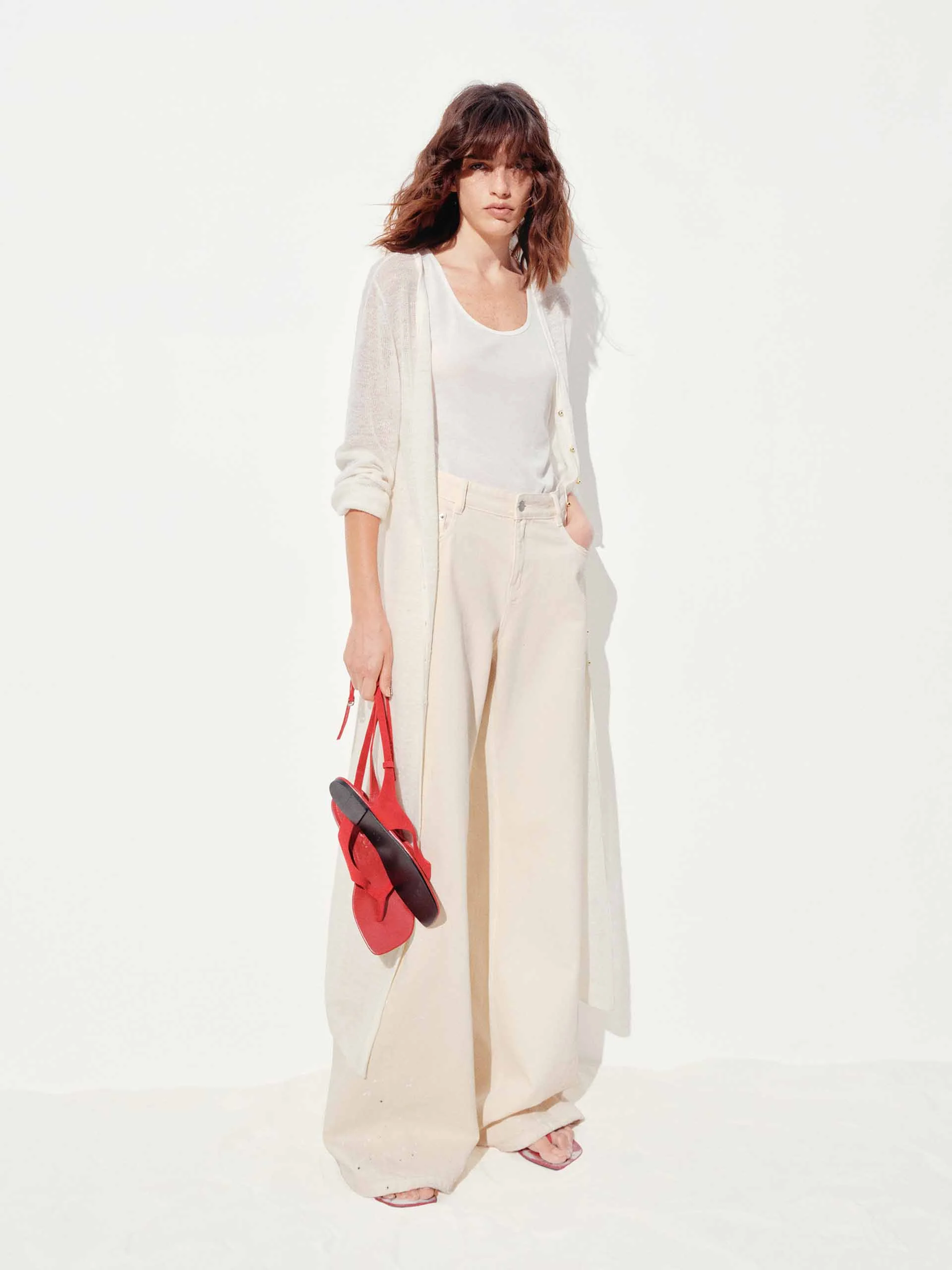 Lightweight Longline Knit Cardigan - Image 2