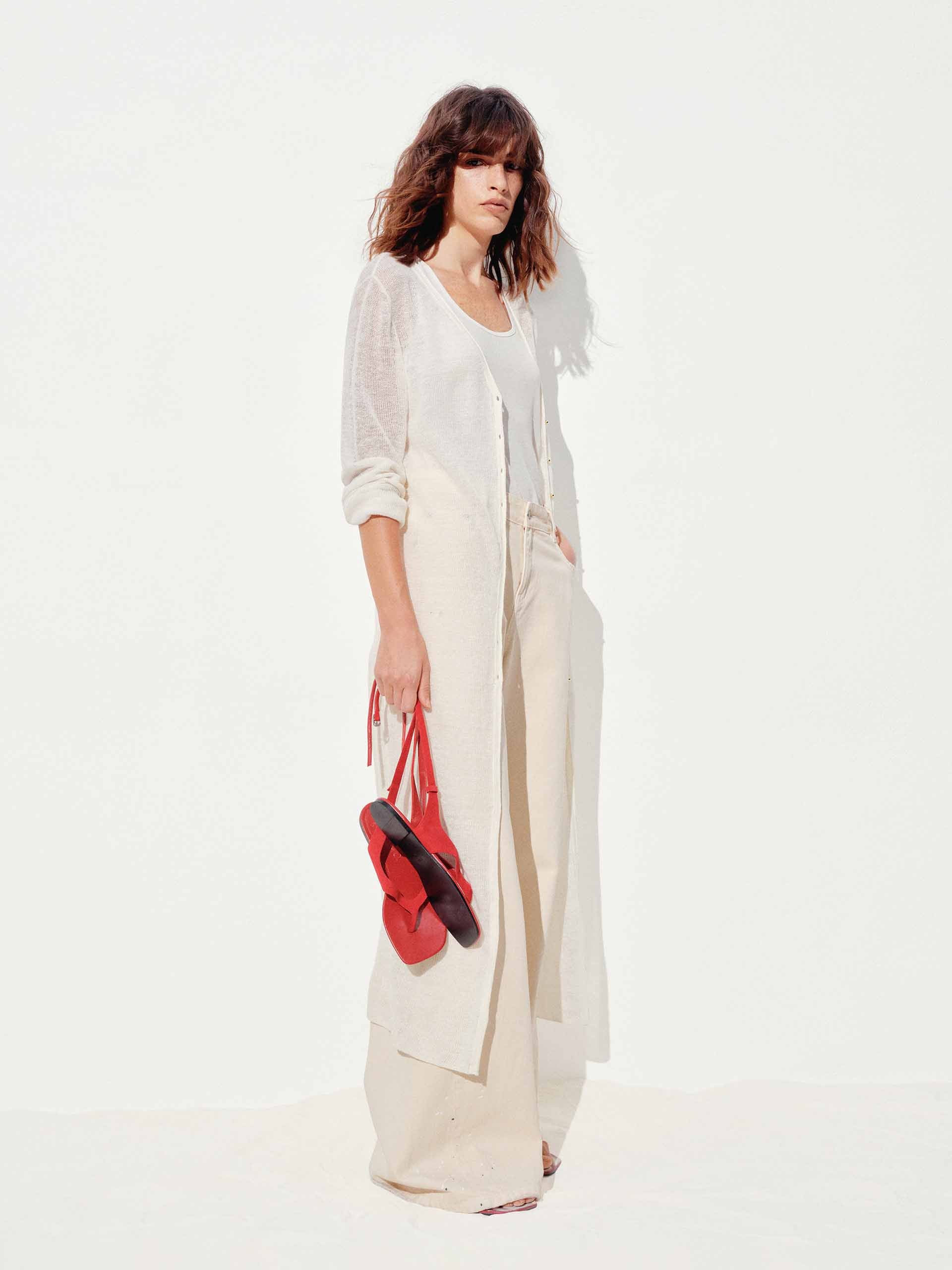 Lightweight Longline Knit Cardigan - Image 3