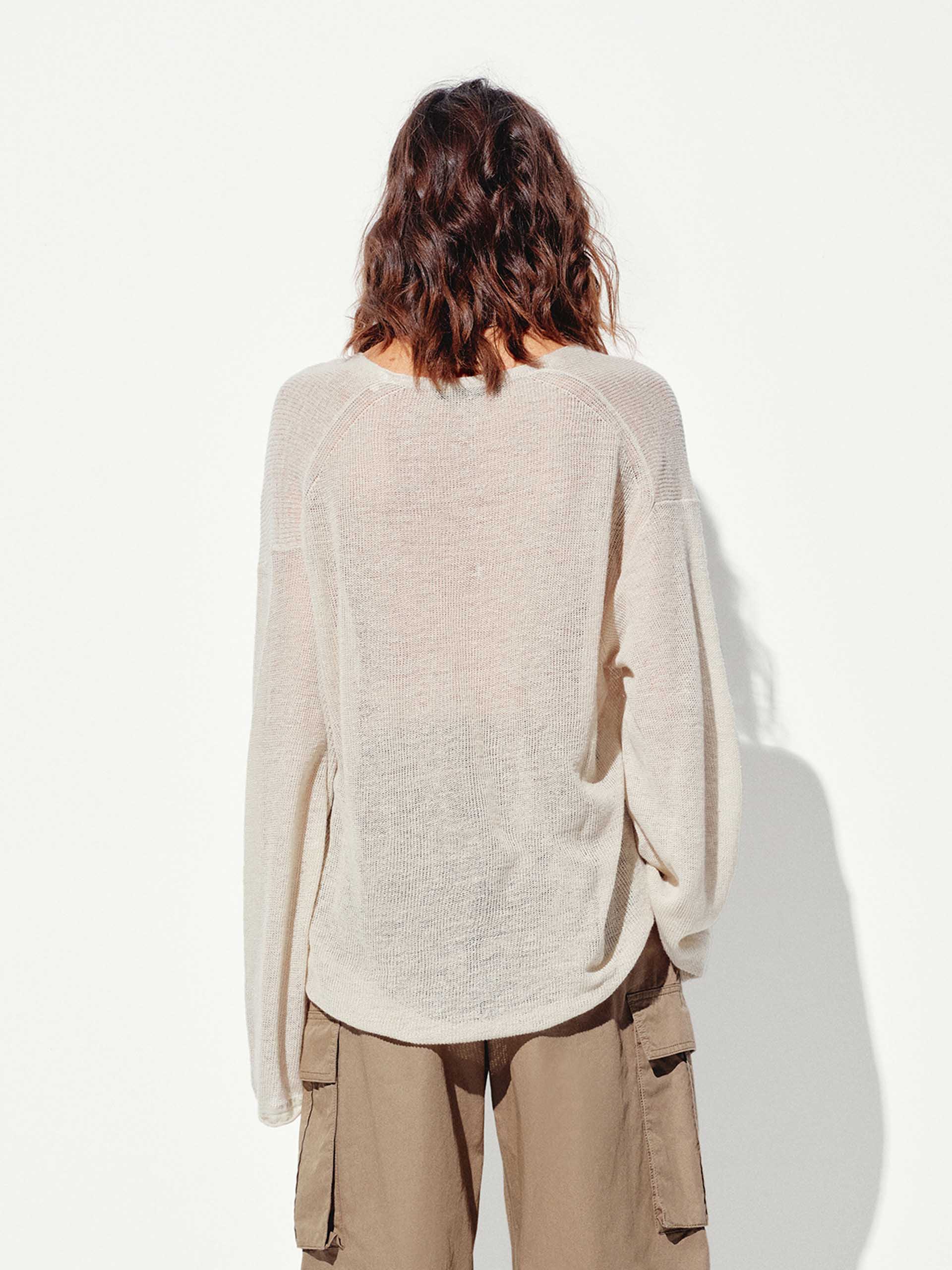 Lightweight Loose Knit Sweater - Image 6
