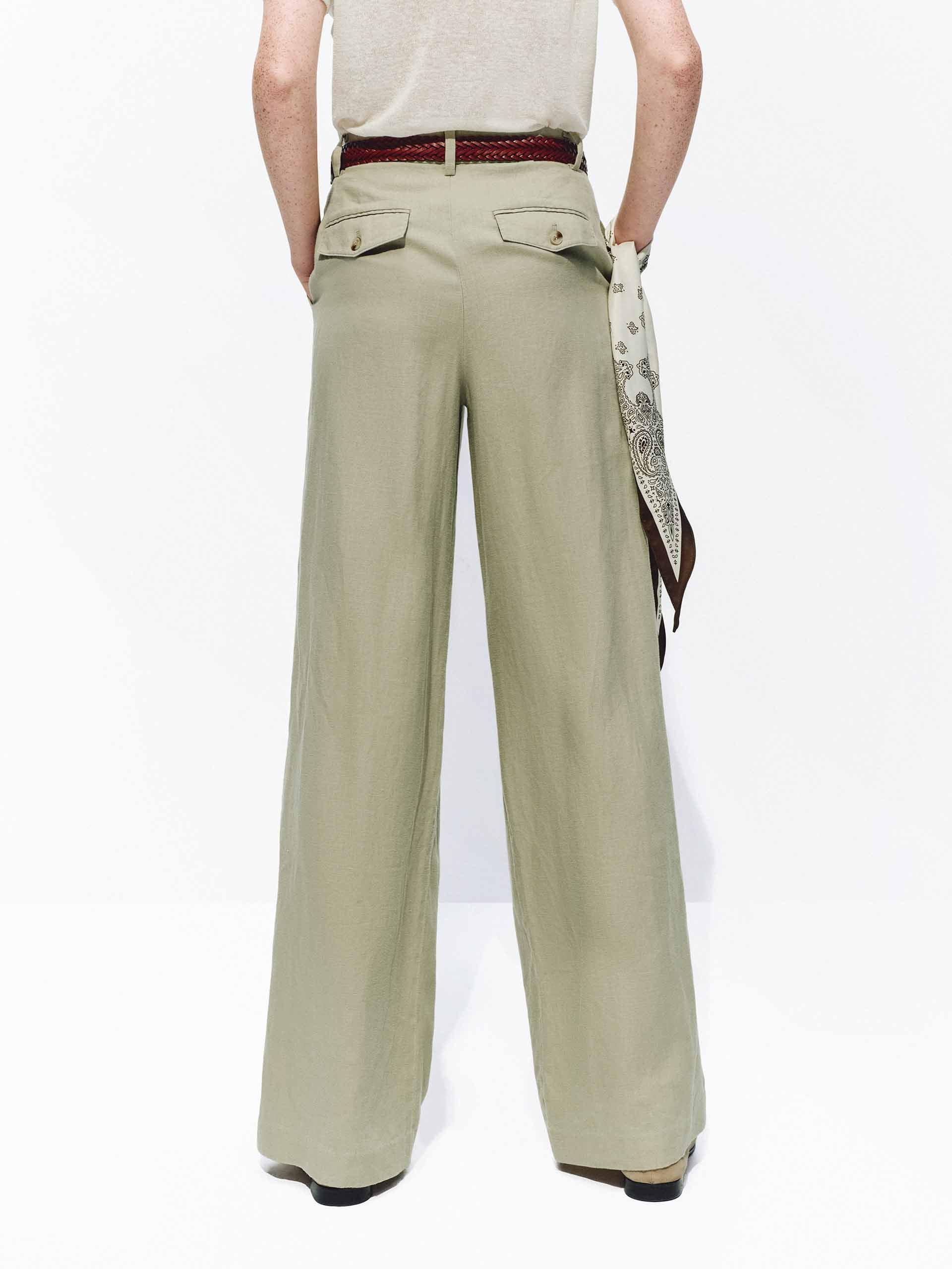 Lightweight Straight Linen Pants - Image 11