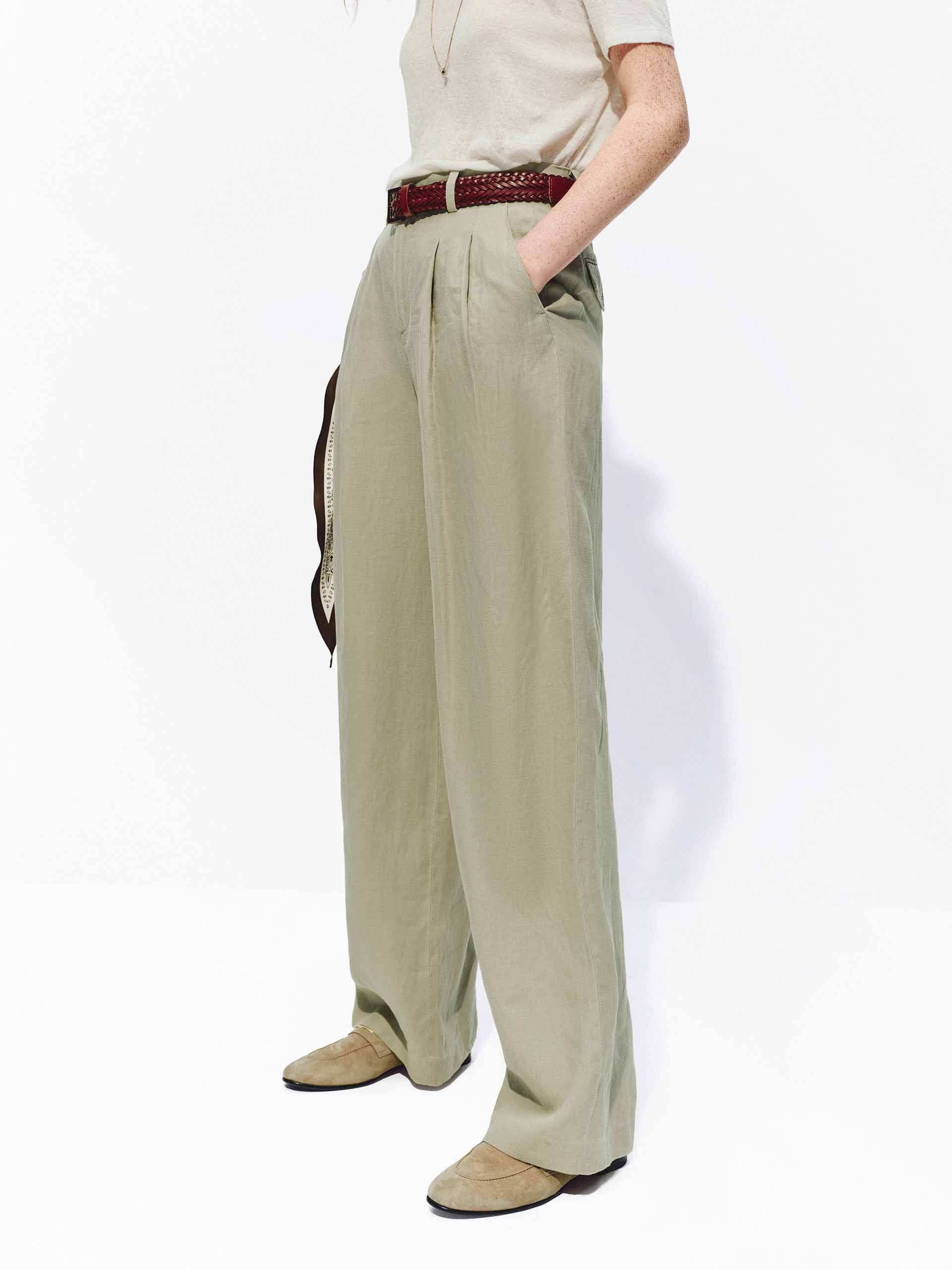 Lightweight Straight Linen Pants - Image 14