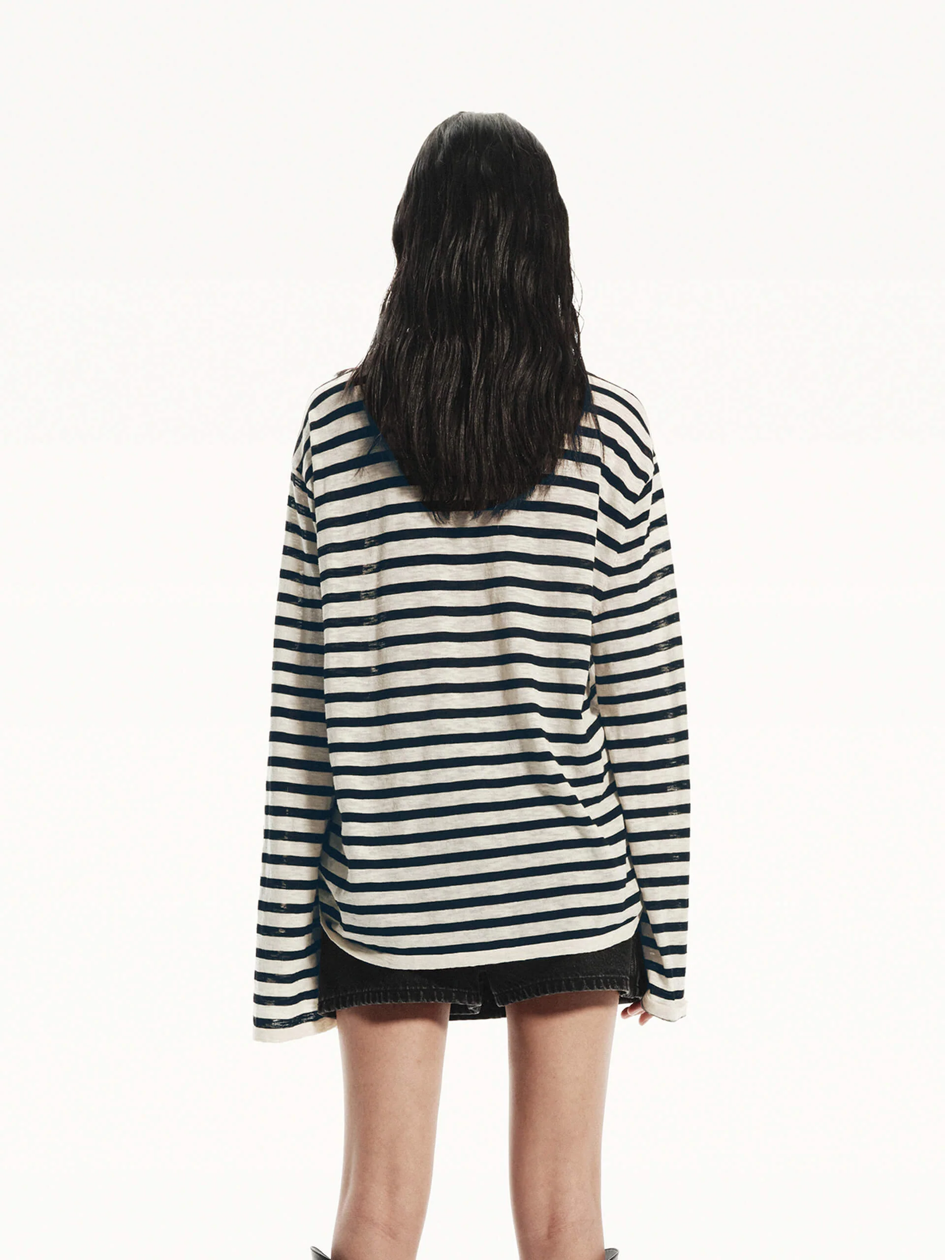 Lightweight Striped Knit Top - Image 6