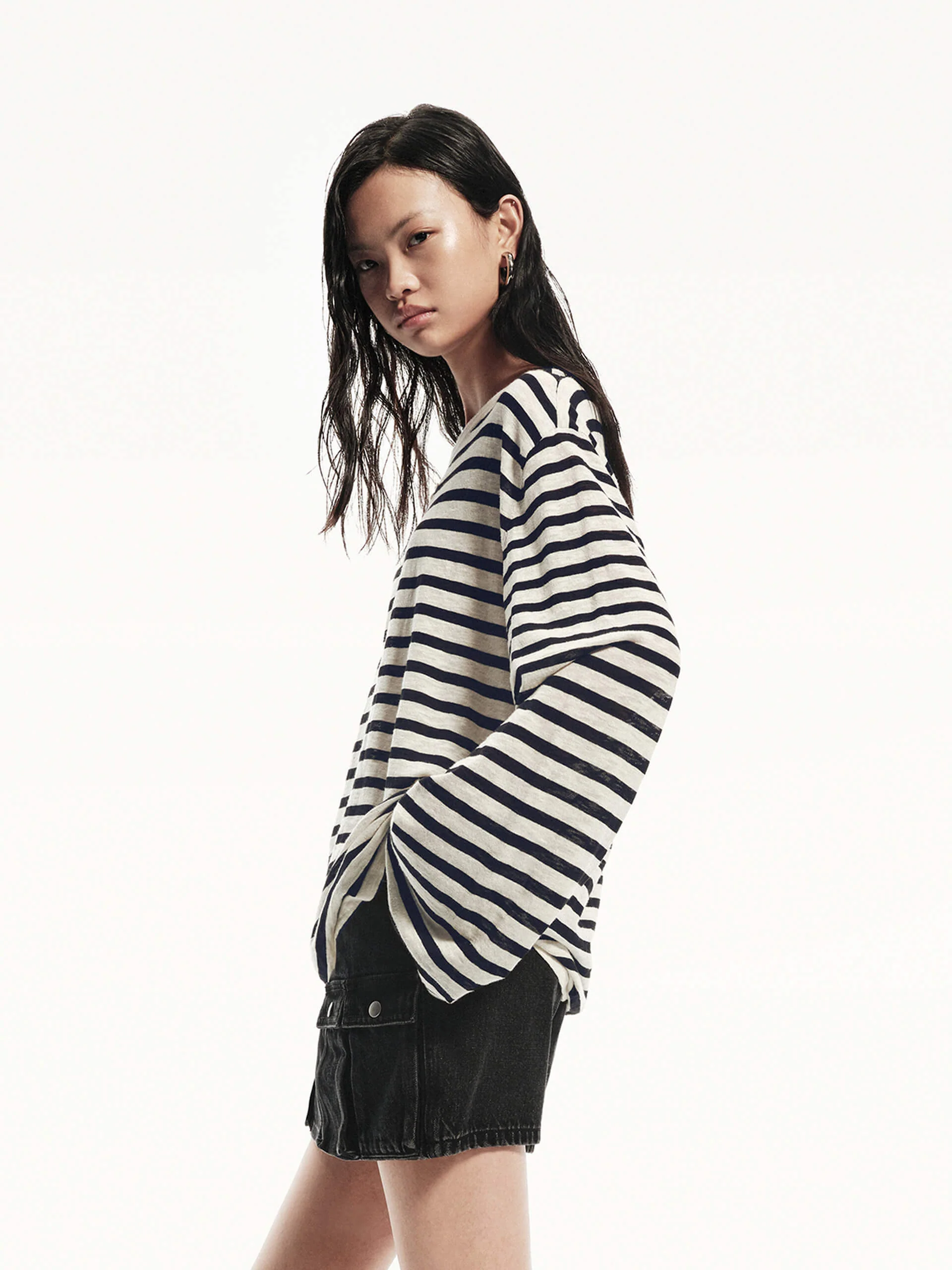 Lightweight Striped Knit Top - Image 8