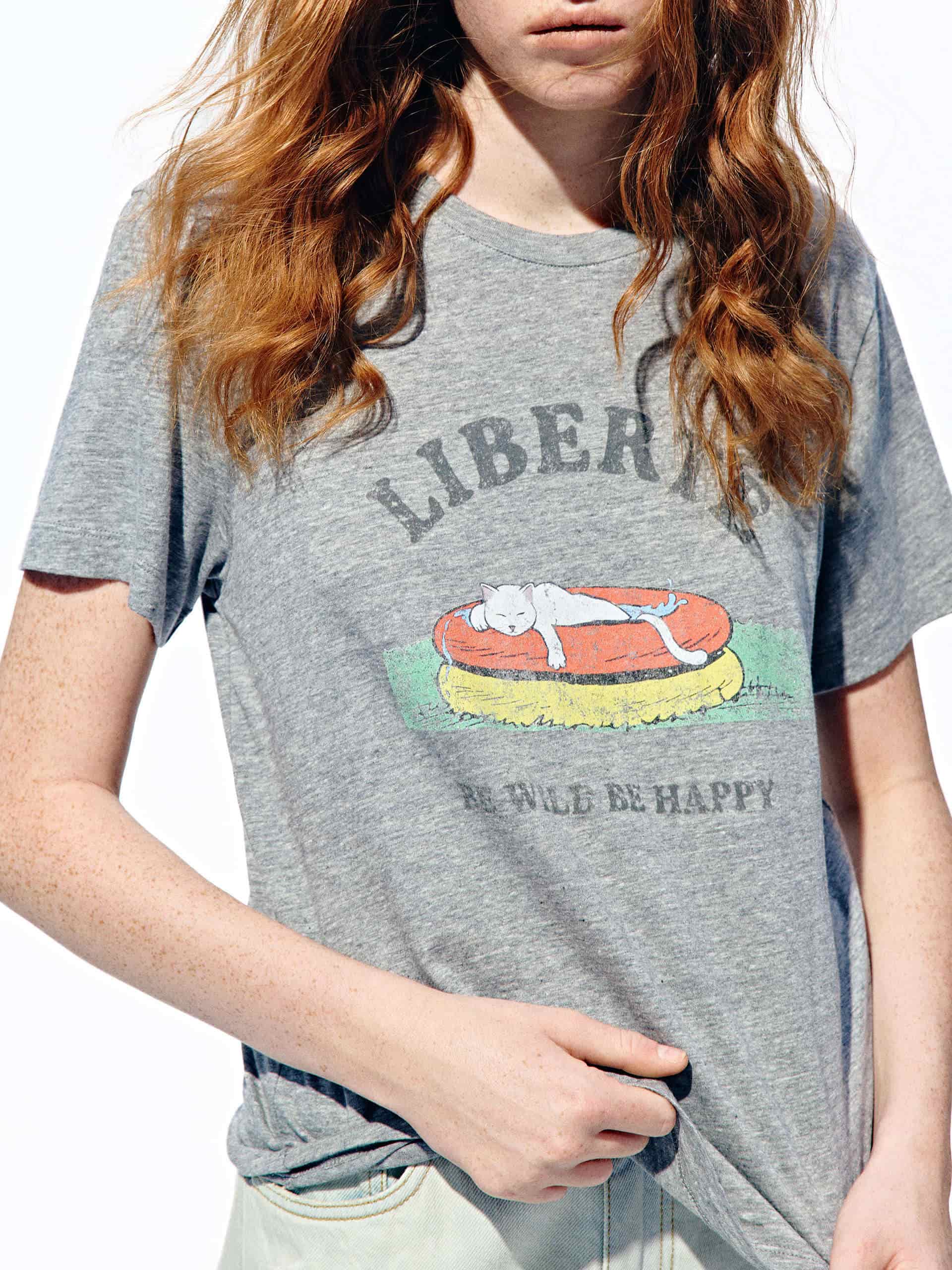 Linen Blend Cartoon T-shirt - Image 8