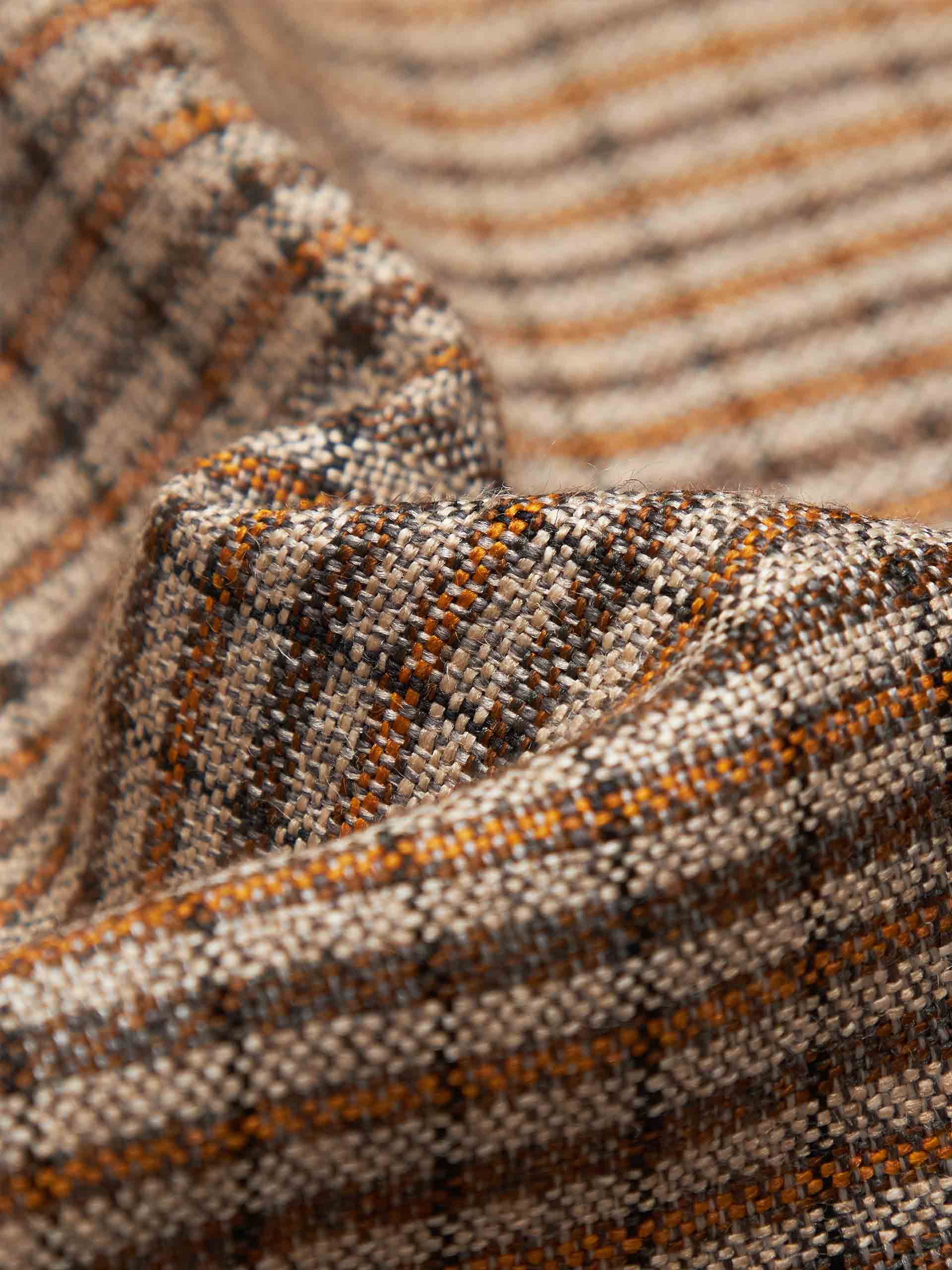 Linen Blend Checked Blazer - Image 4