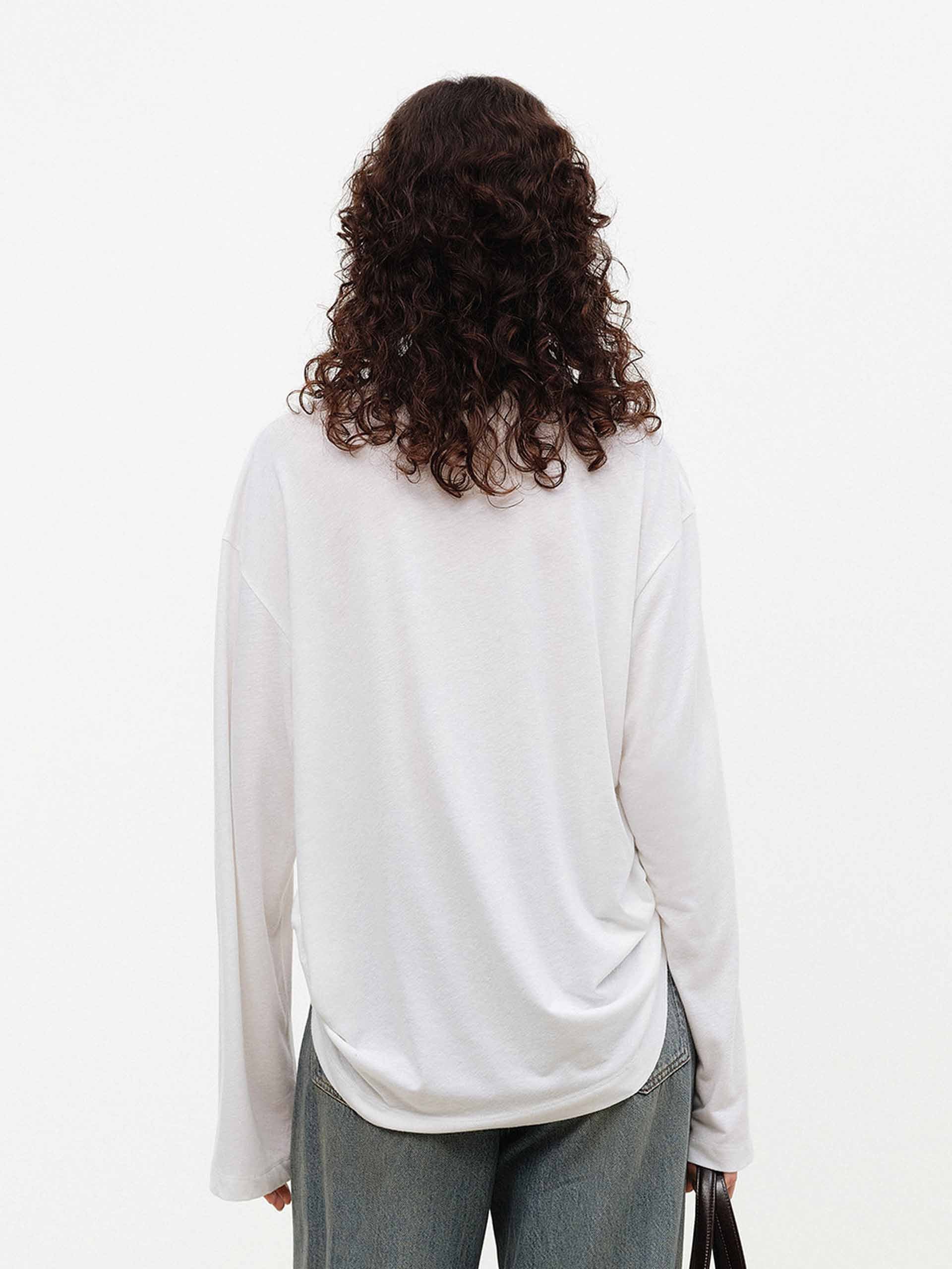 Linen Blend Print T-shirt - Image 6