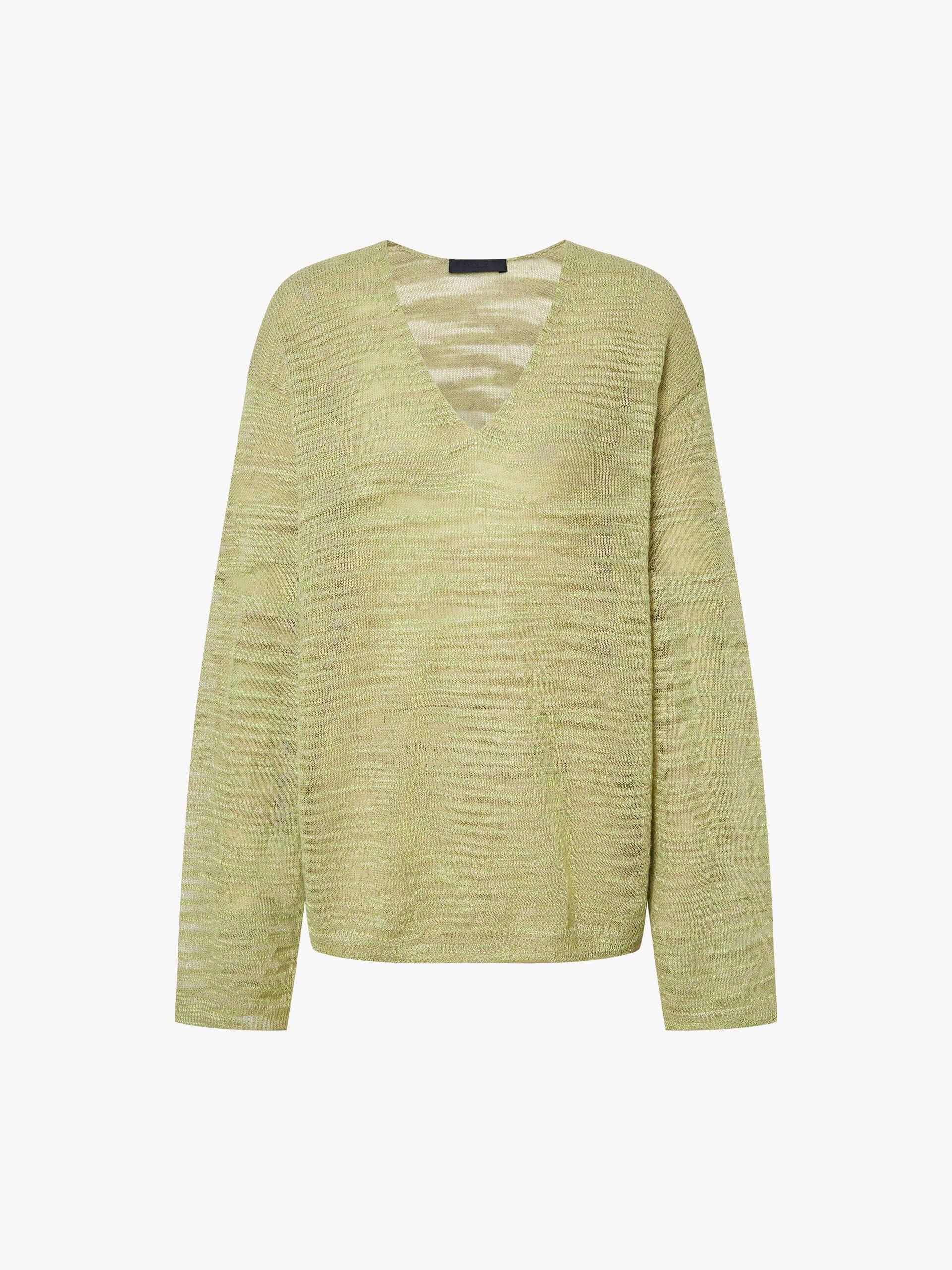 Linen Blend Sheer Top - Image 13