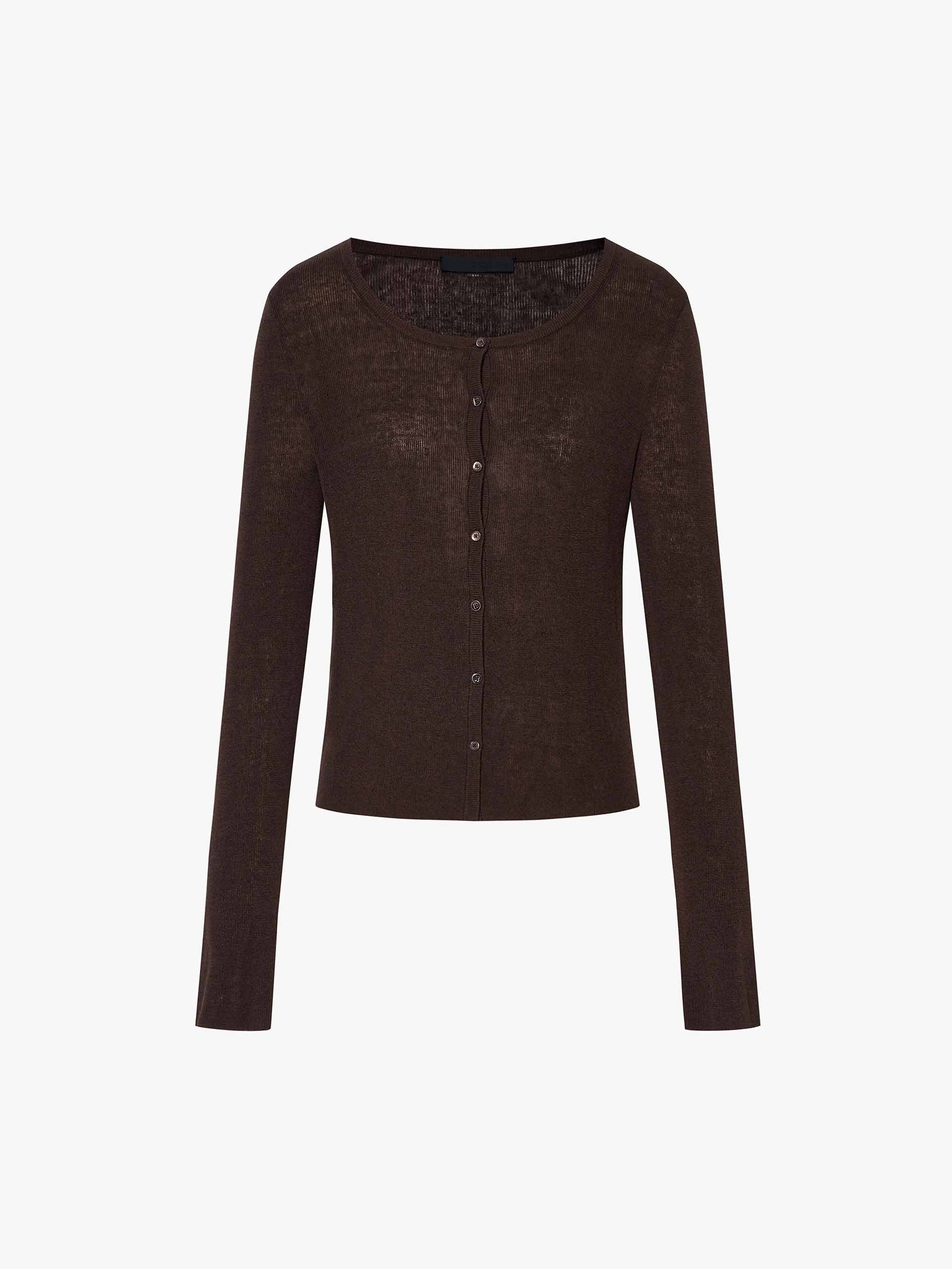 Linen Cotton Button Cardigan - Image 13