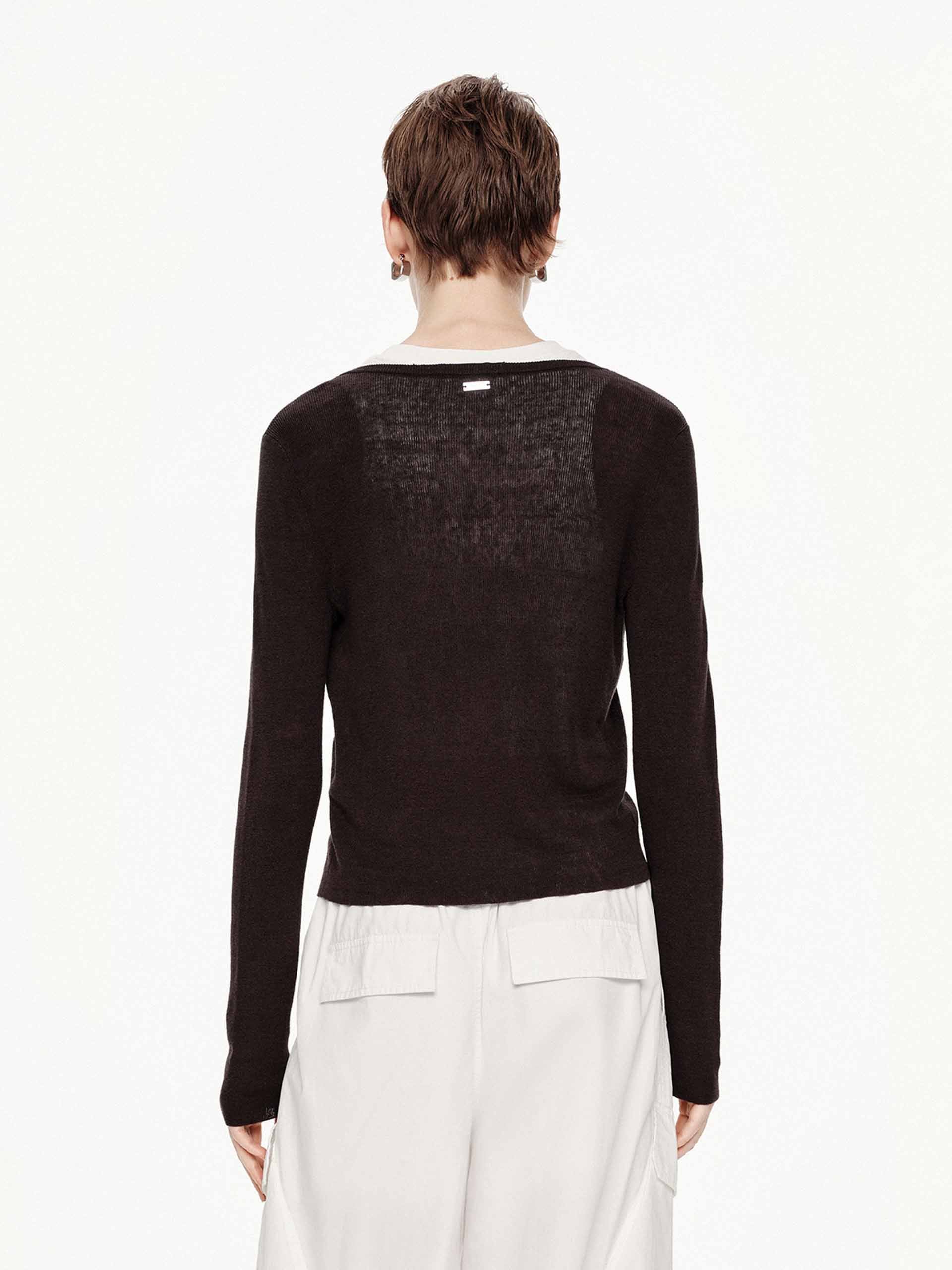 Linen Cotton Button Cardigan - Image 14