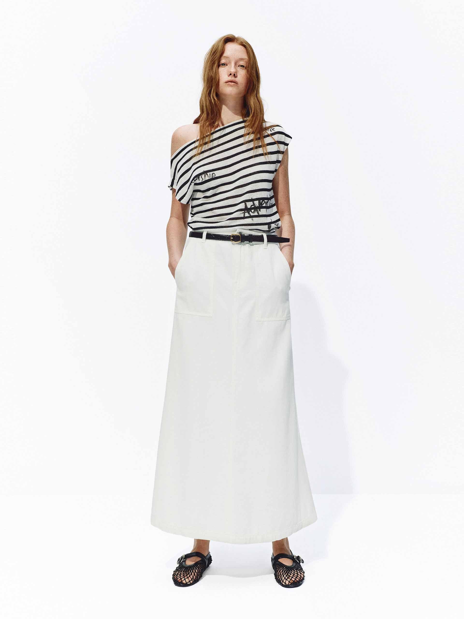 Linen Cotton Maxi Skirt - Image 2