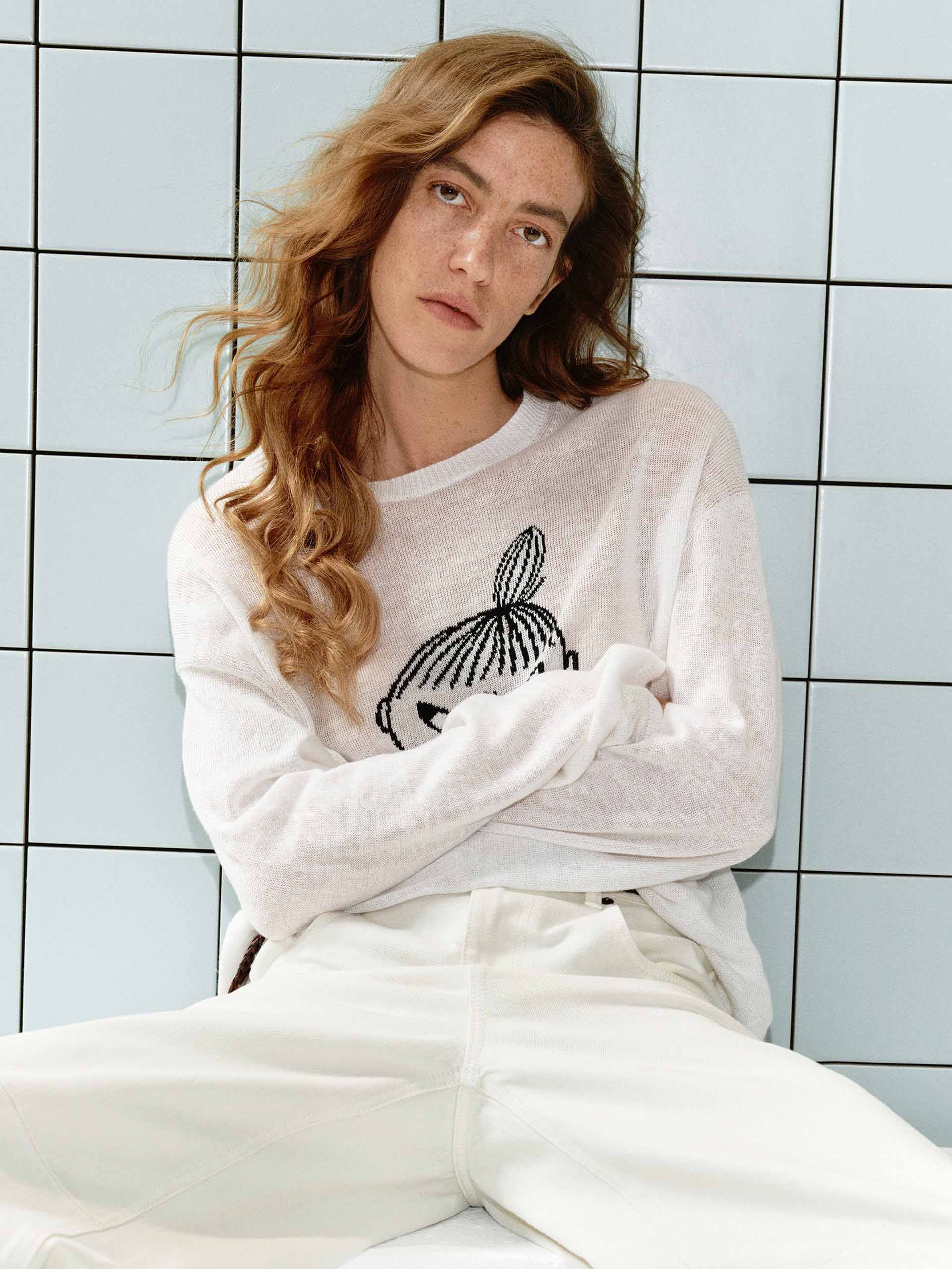 Linen Cotton Crochet Sweater - Image 7