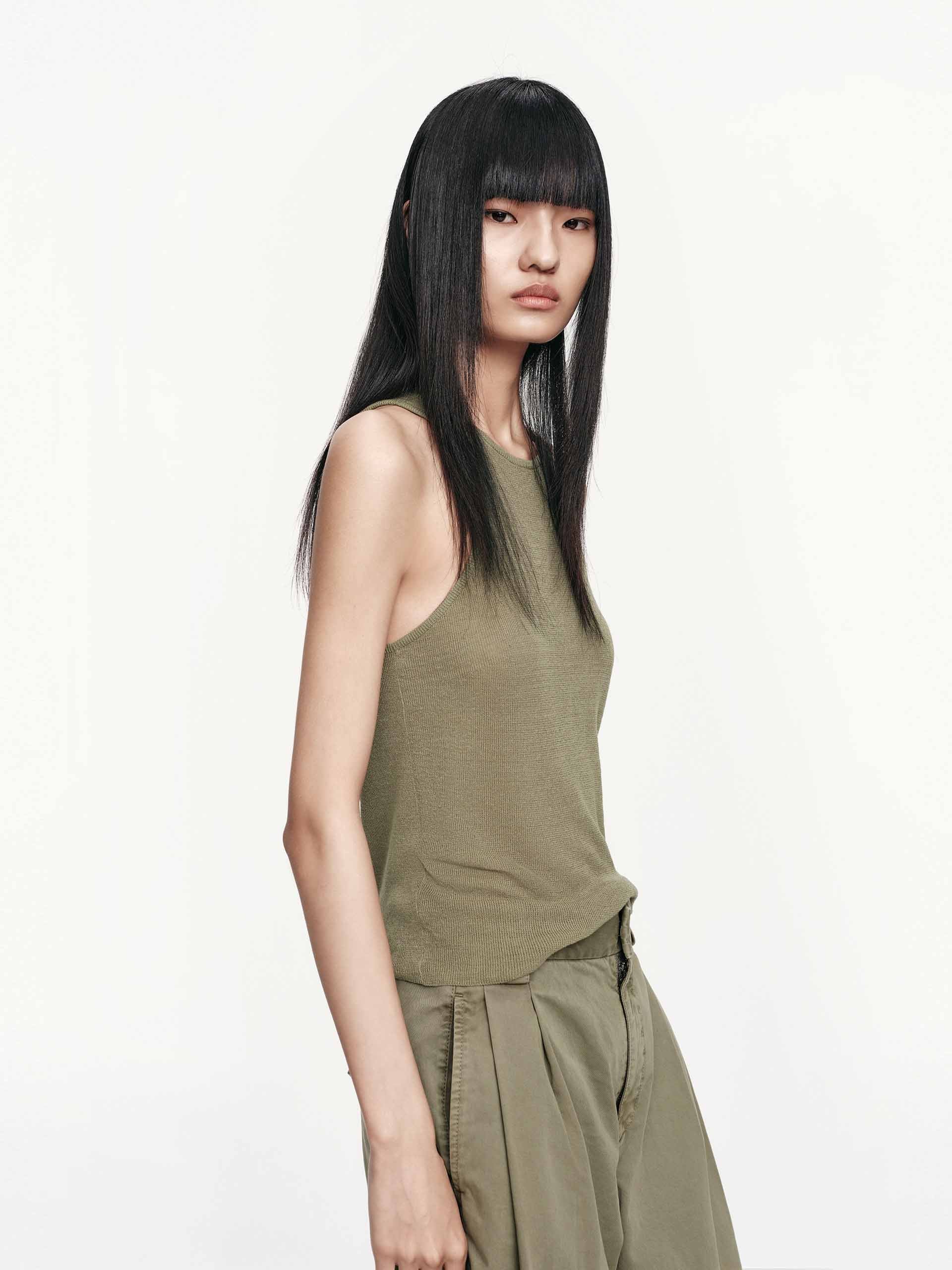 Linen Cotton Sleeveless Tank - Image 10