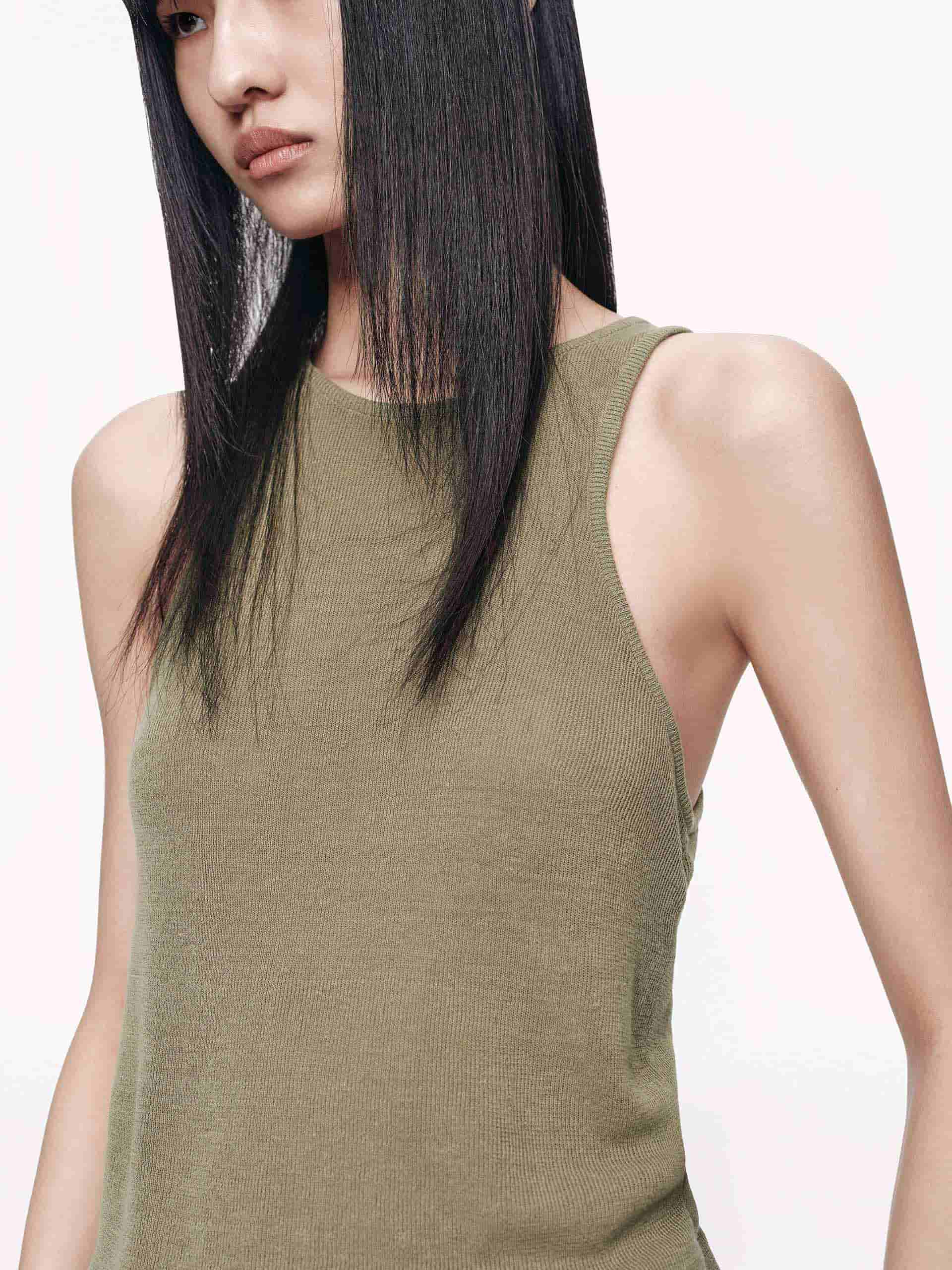 Linen Cotton Sleeveless Tank - Image 14