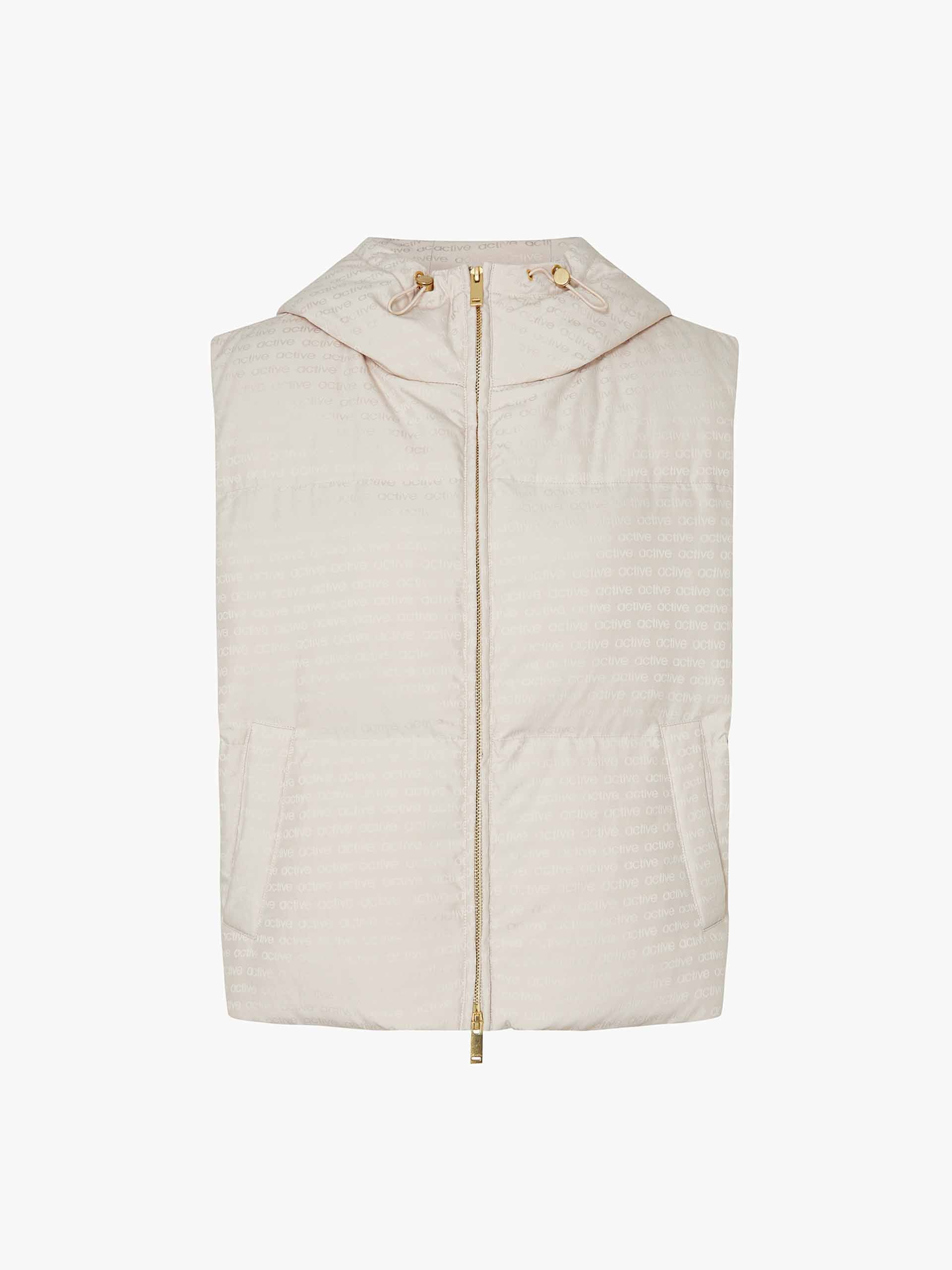 Logo Print Cropped Down Jacket - Image 5