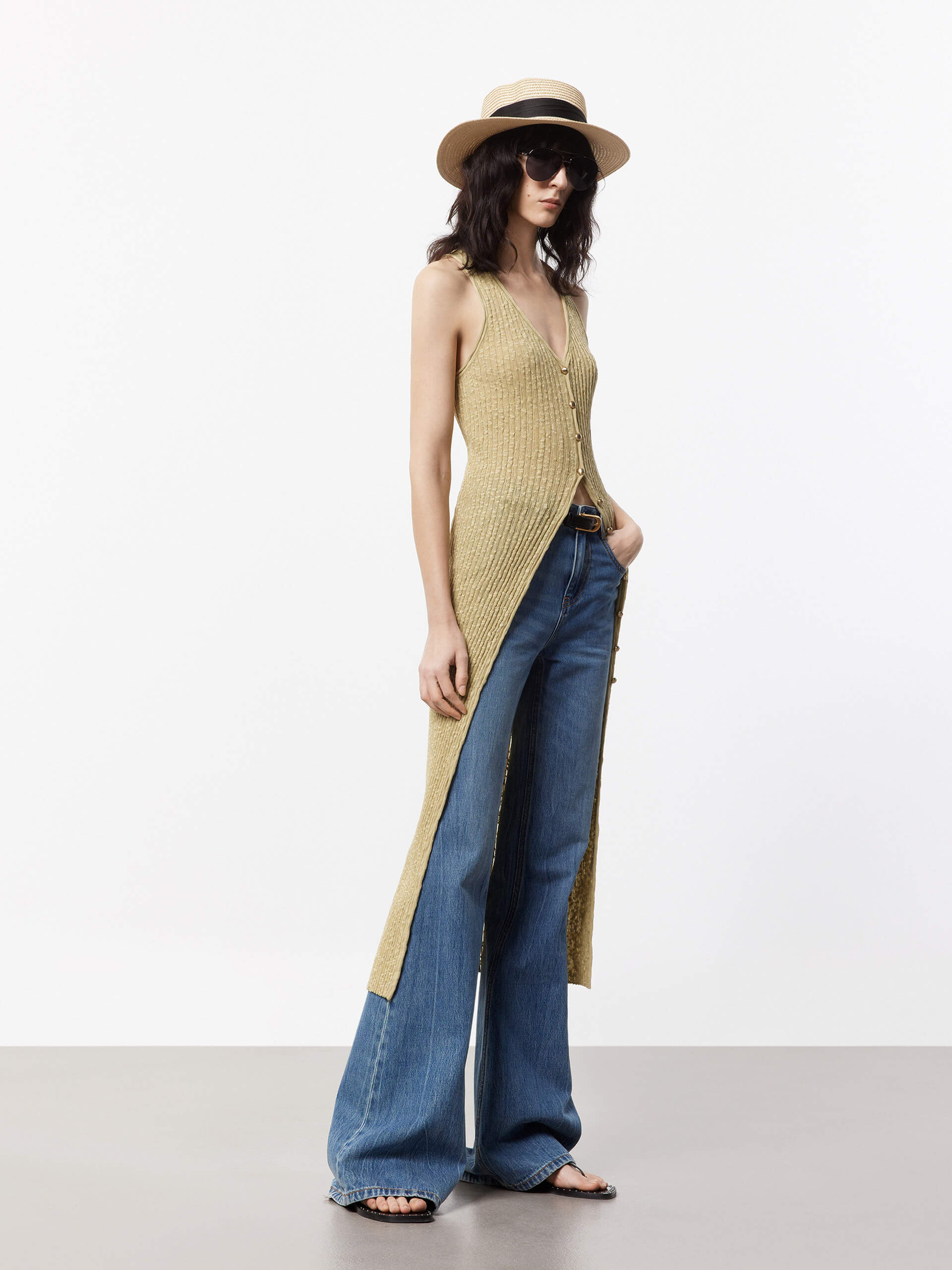 Long Line Cotton Cardigan - Image 7