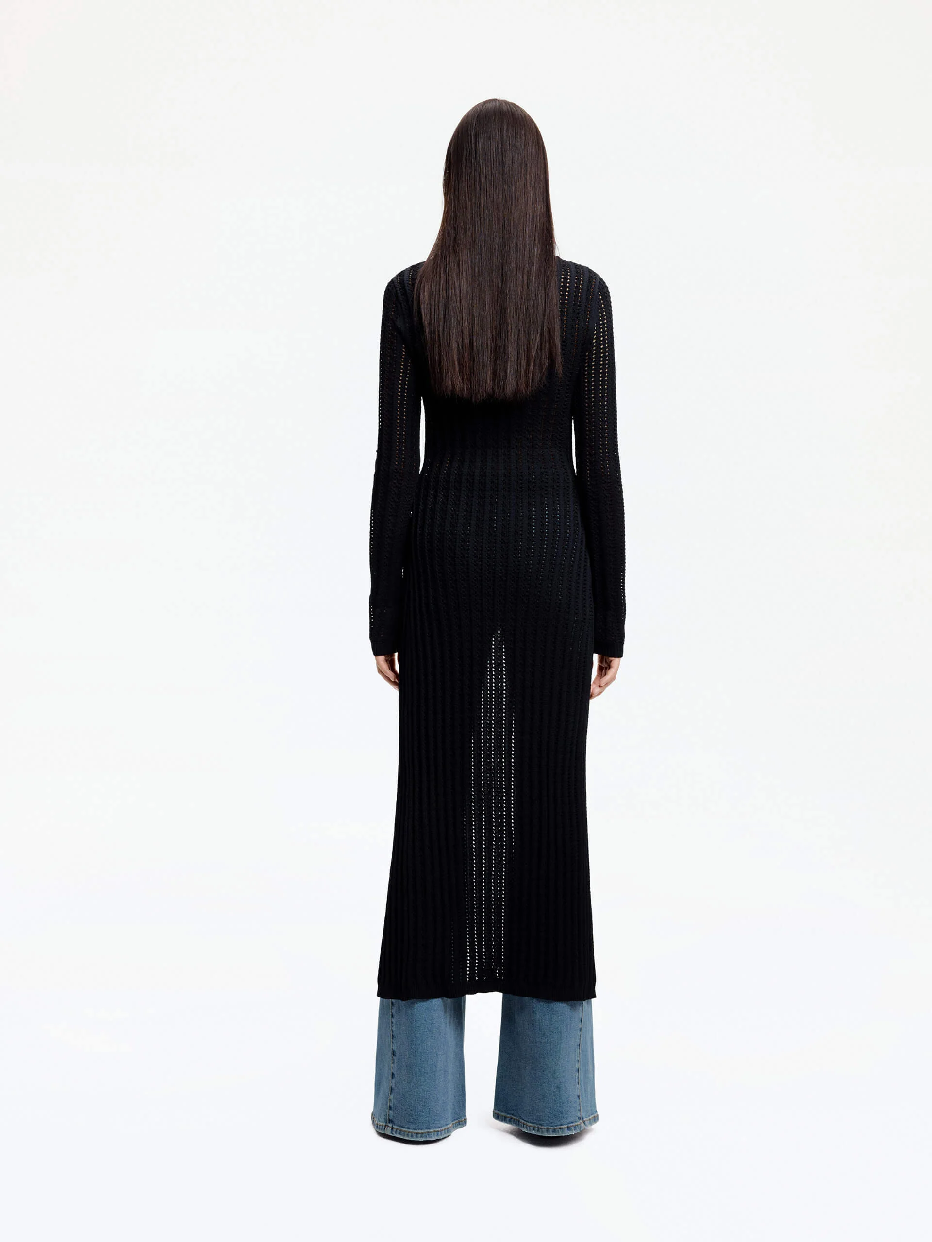Long Line Knit Cardigan - Image 6