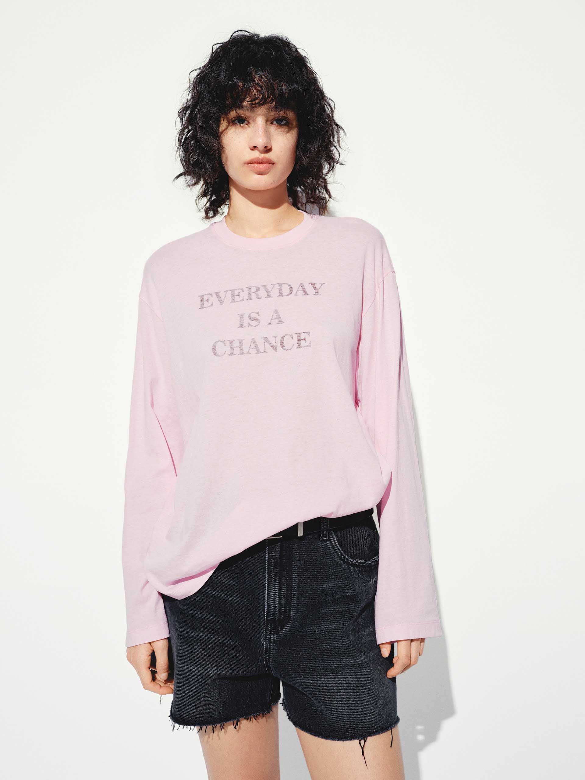 Long Sleeve Letter Print T-shirt - Image 14