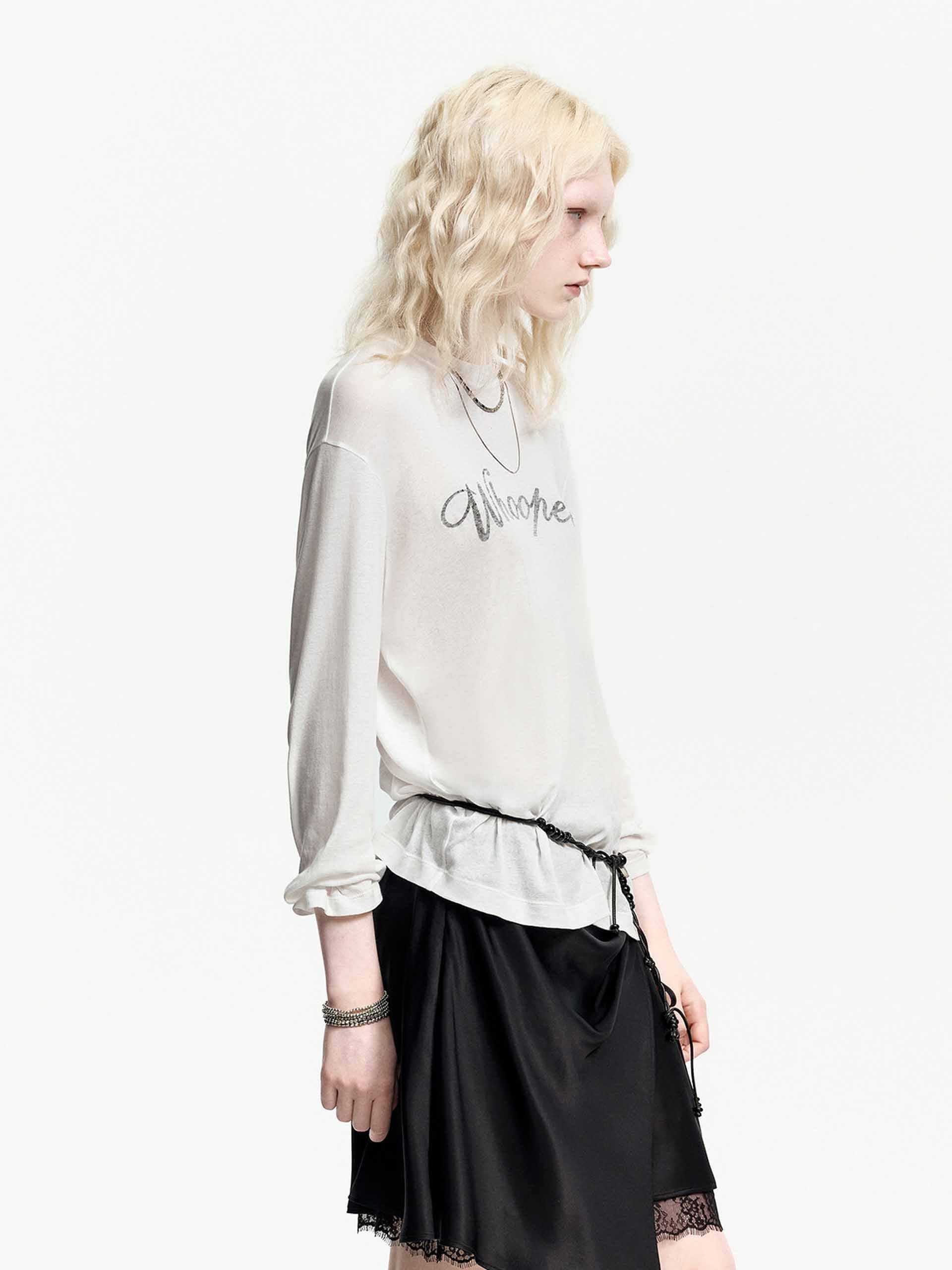 Long Sleeves Letter T-shirt - Image 15