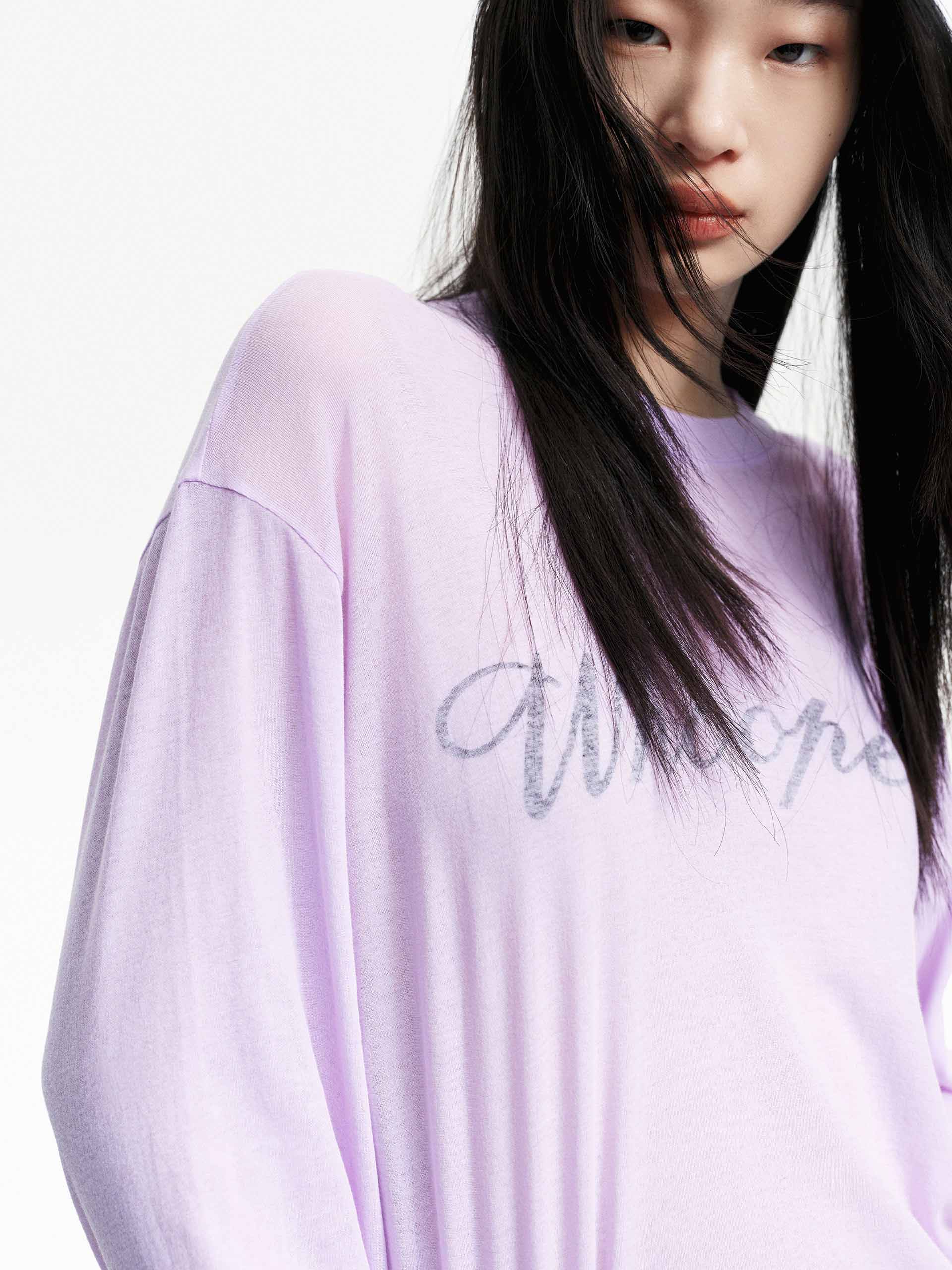 Long Sleeves Letter T-shirt - Image 7