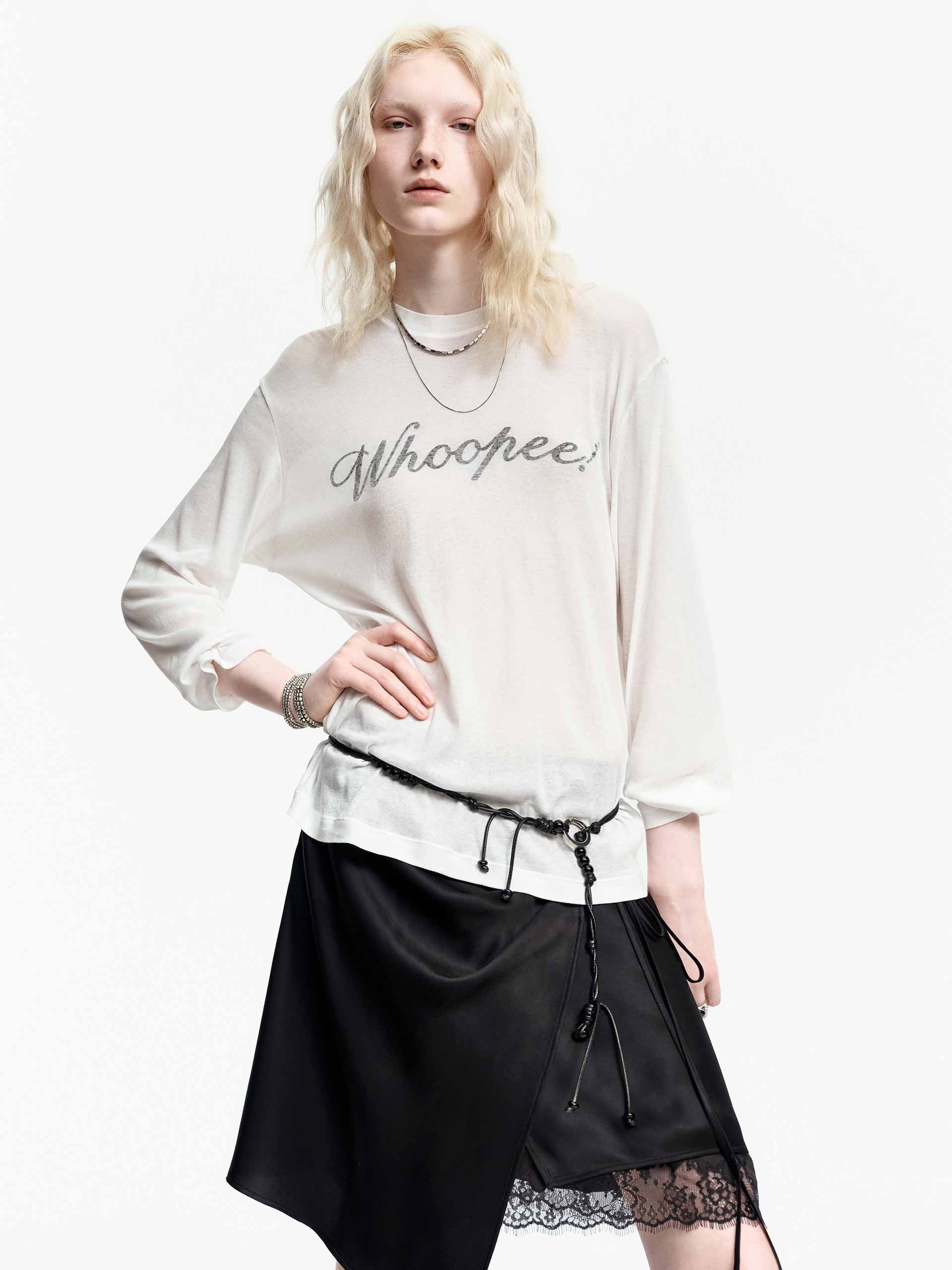 Long Sleeves Letter T-shirt - Image 9
