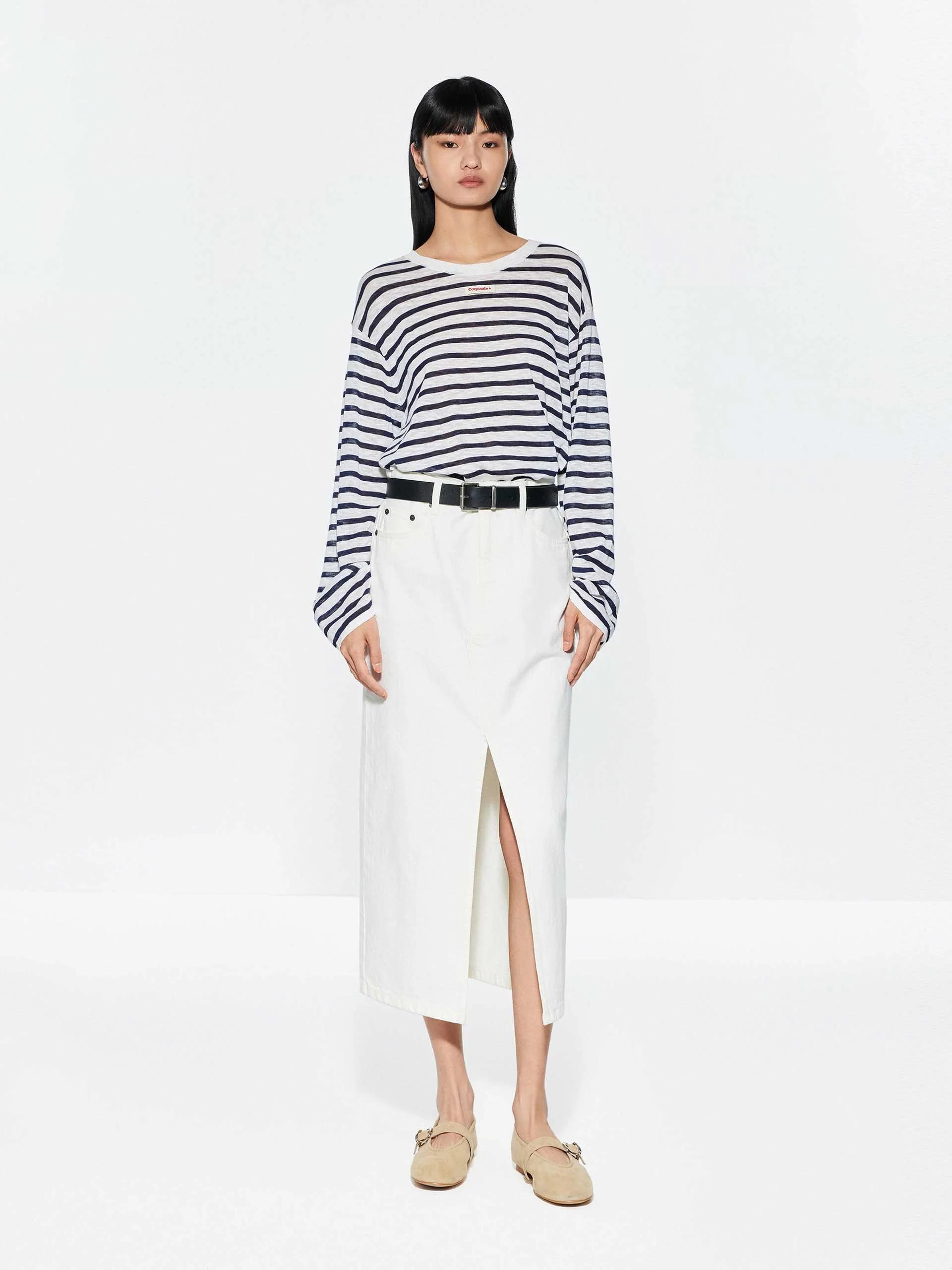 Long Sleeves Striped Sweater - Image 2