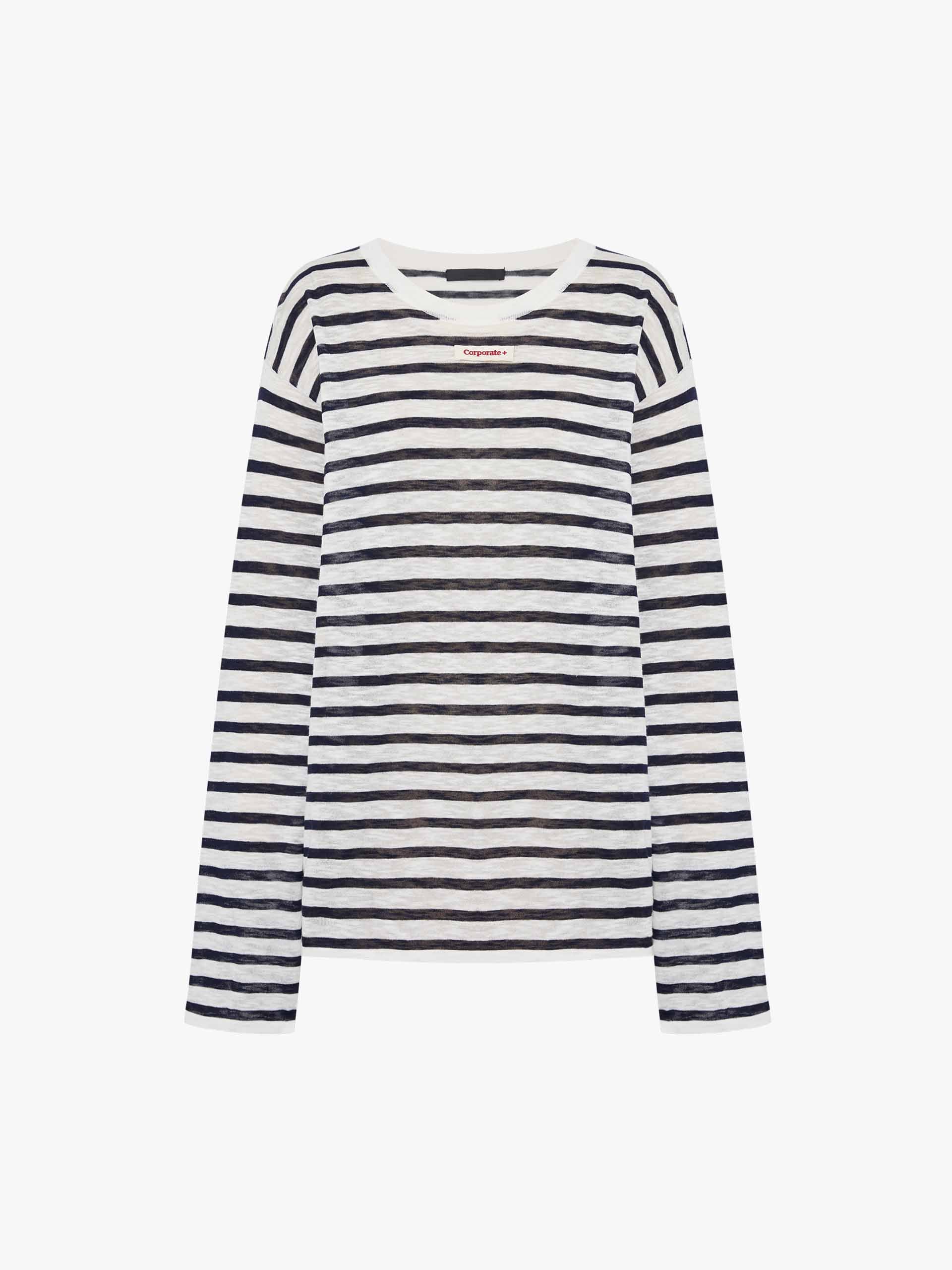 Long Sleeves Striped Sweater - Image 5