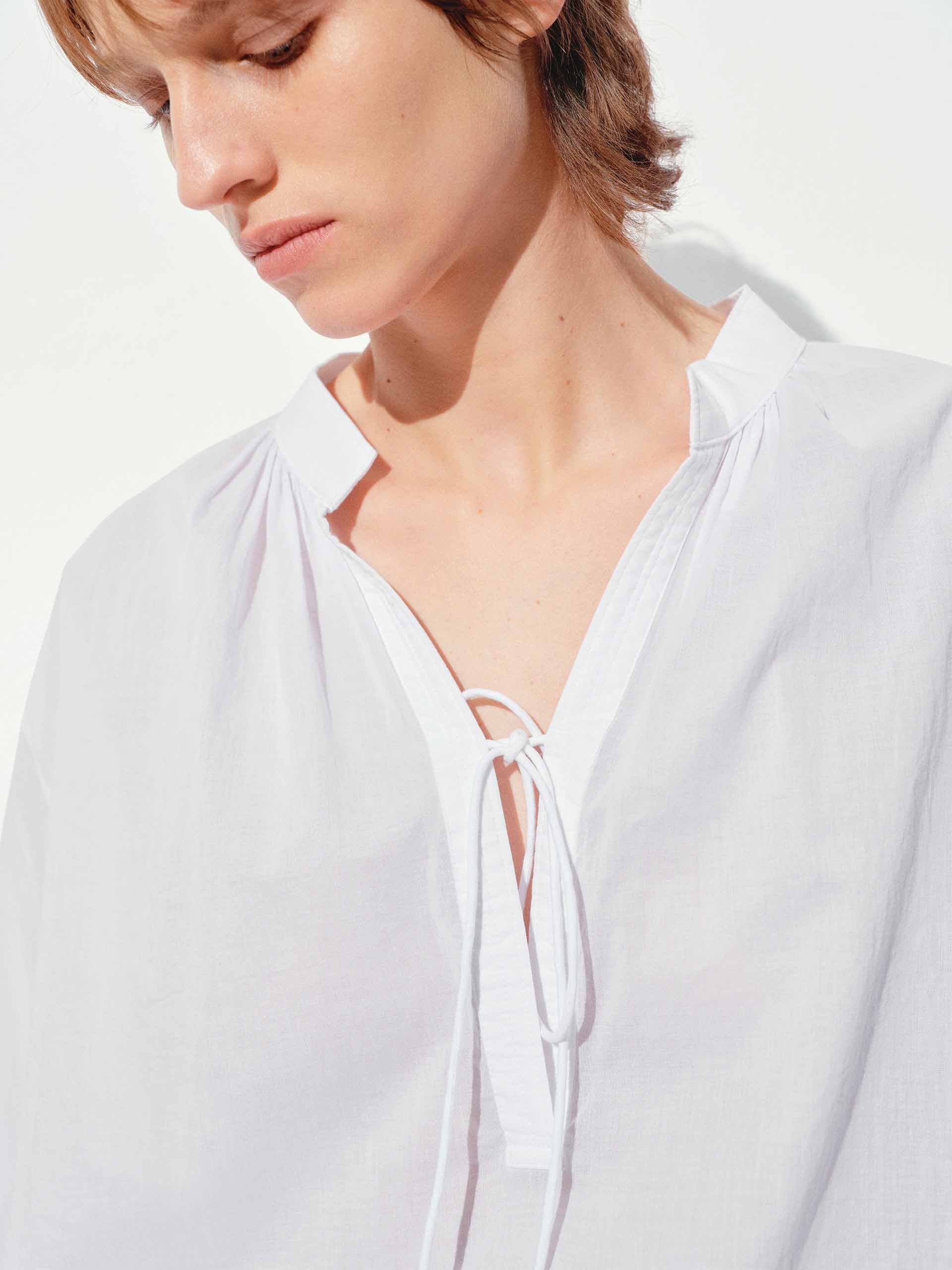 Long Sleeves Tie Blouse - Image 15