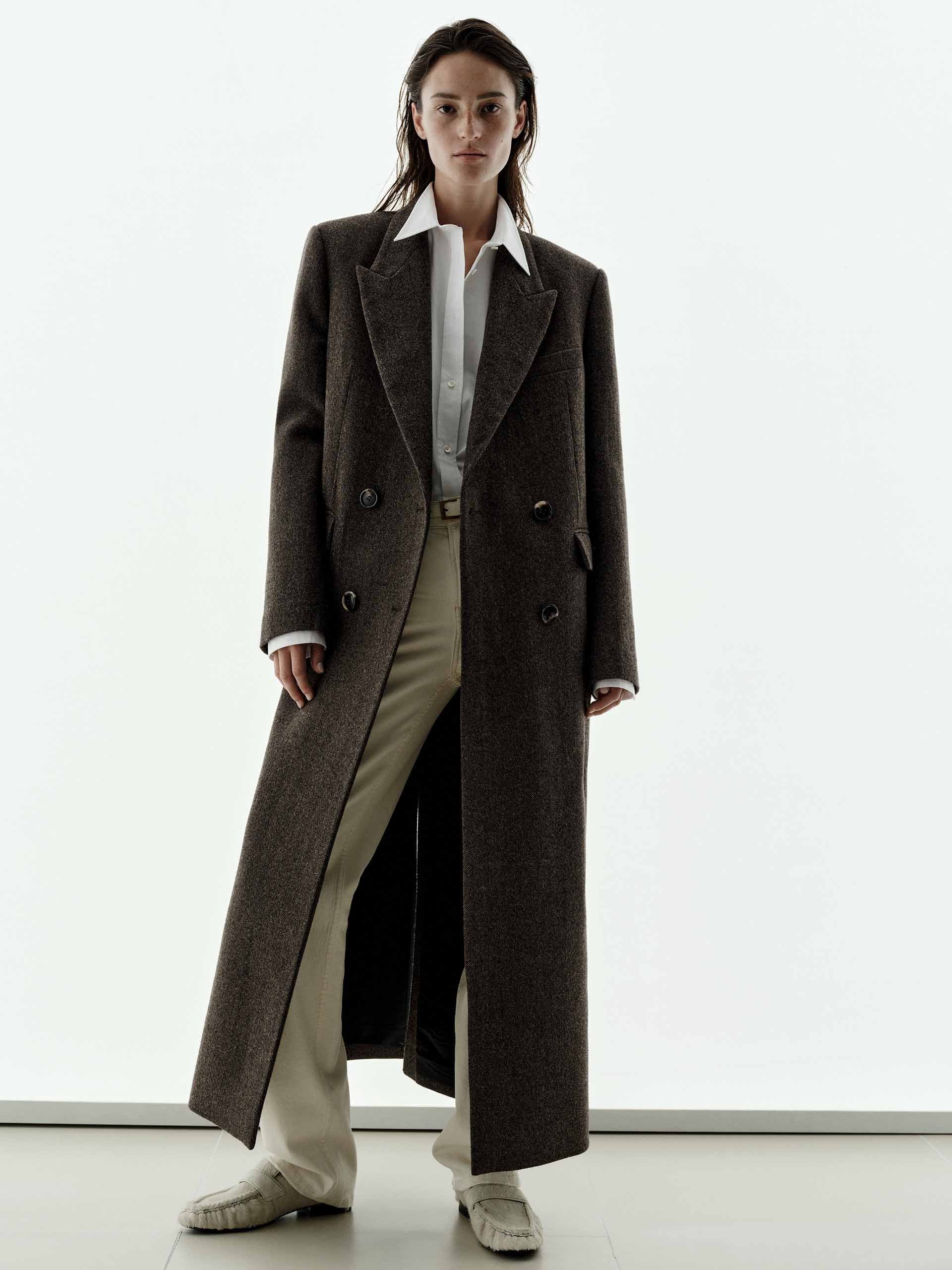 Long Wool Blazer Coat - Image 7