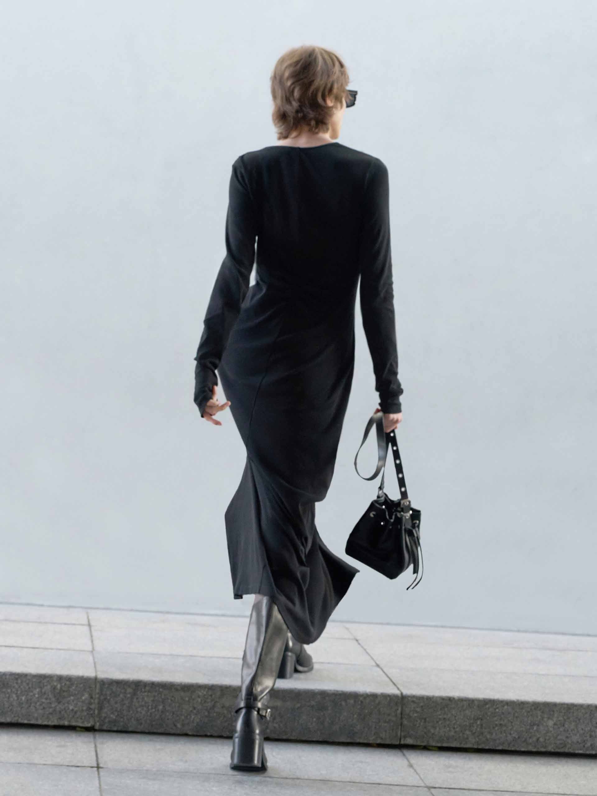 Longline Cotton Dress - Image 11